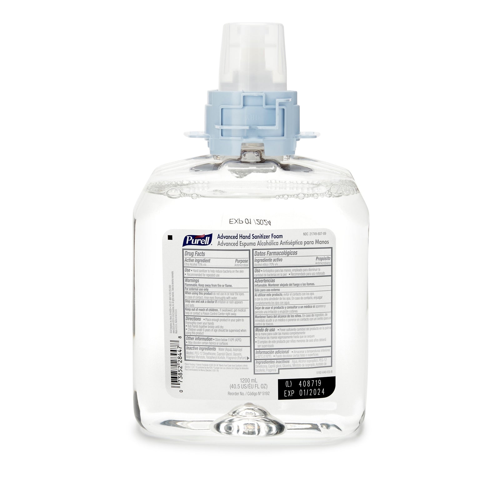Purell® Advanced Hand Sanitizer Foaming Dispenser Refill 1,200 mL