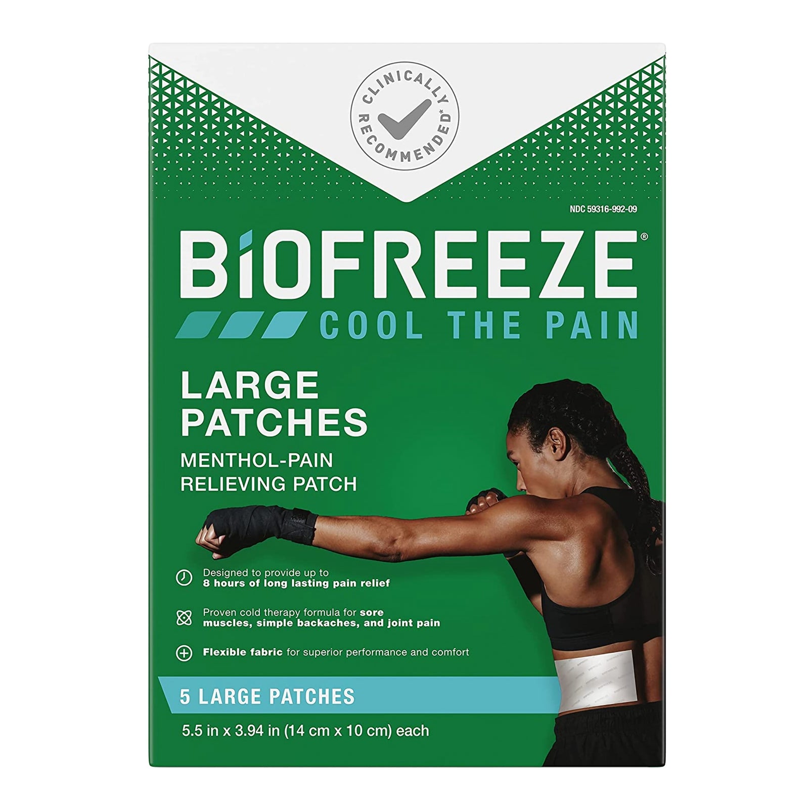 Biofreeze Large Pain Relief Patches, 5 Count