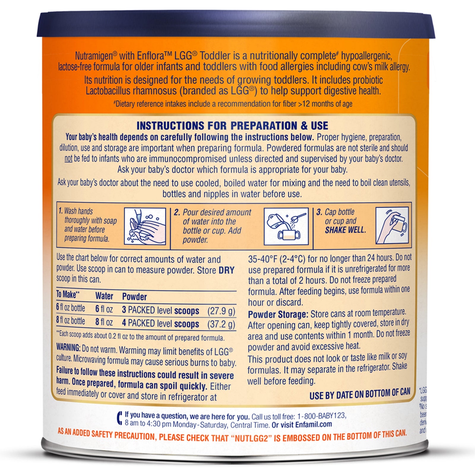 Nutramigen with Enflora LGG Toddler Formula 12.6 oz Can