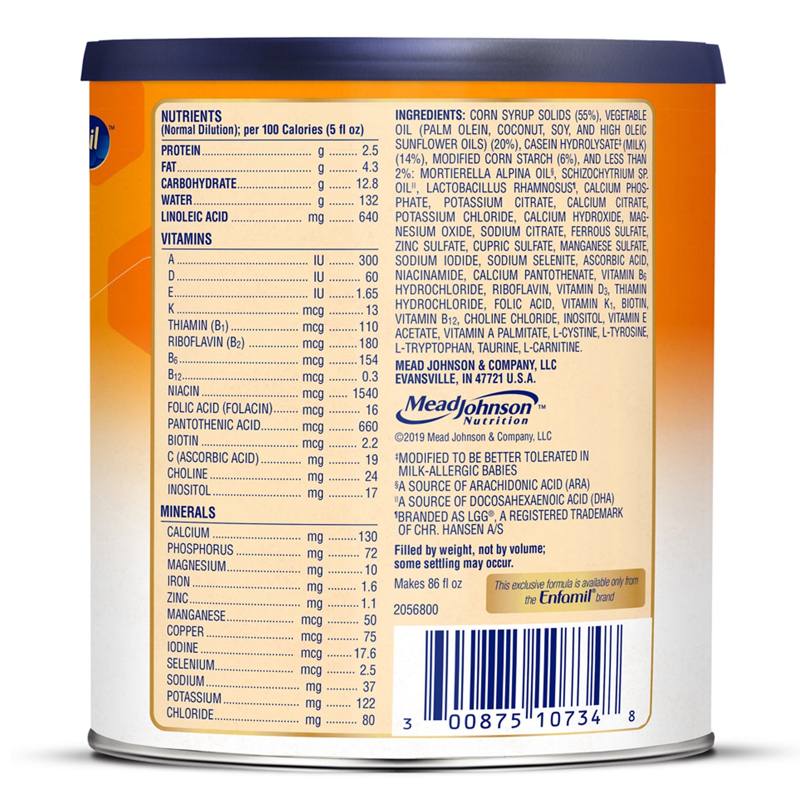 Nutramigen with Enflora LGG Toddler Formula 12.6 oz Can
