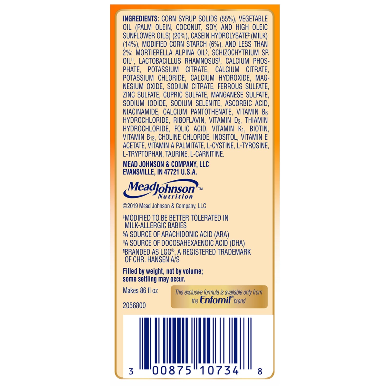 Nutramigen with Enflora LGG Toddler Formula 12.6 oz Can