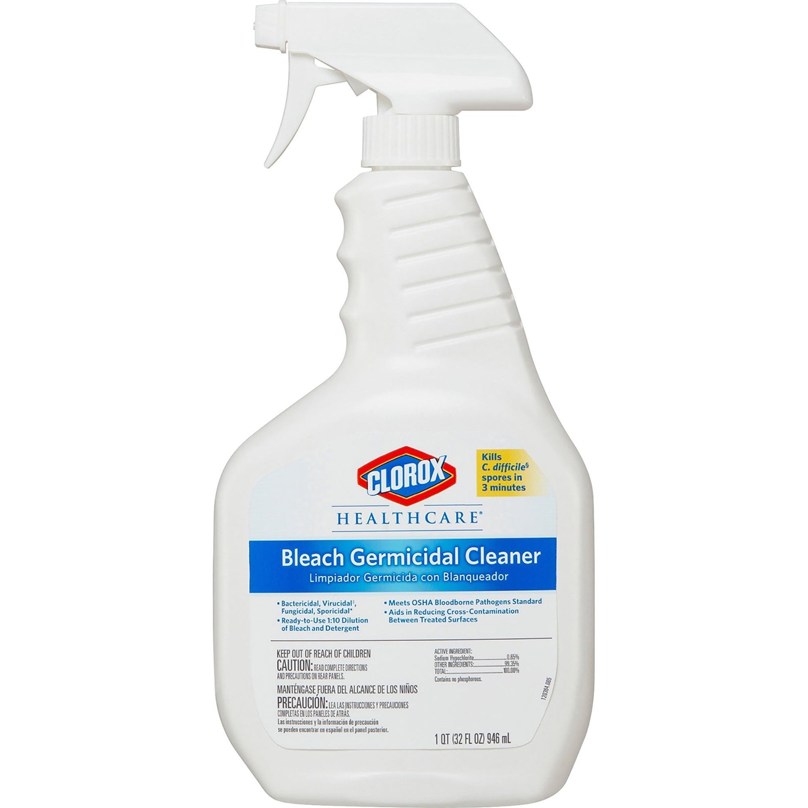 Clorox Healthcare Bleach Germicidal Spray Cleaner 32 oz