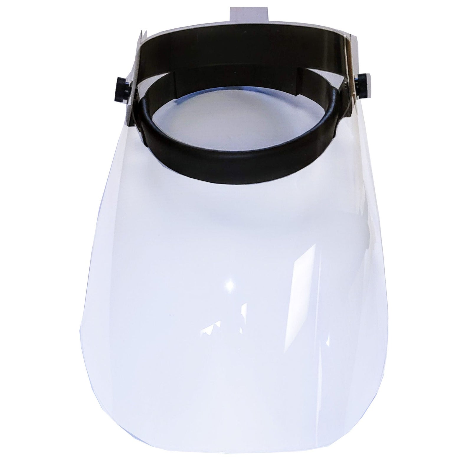 Donegan Optical Pivoting PETG Face Shield with Dial Adjustment and Leather Band
