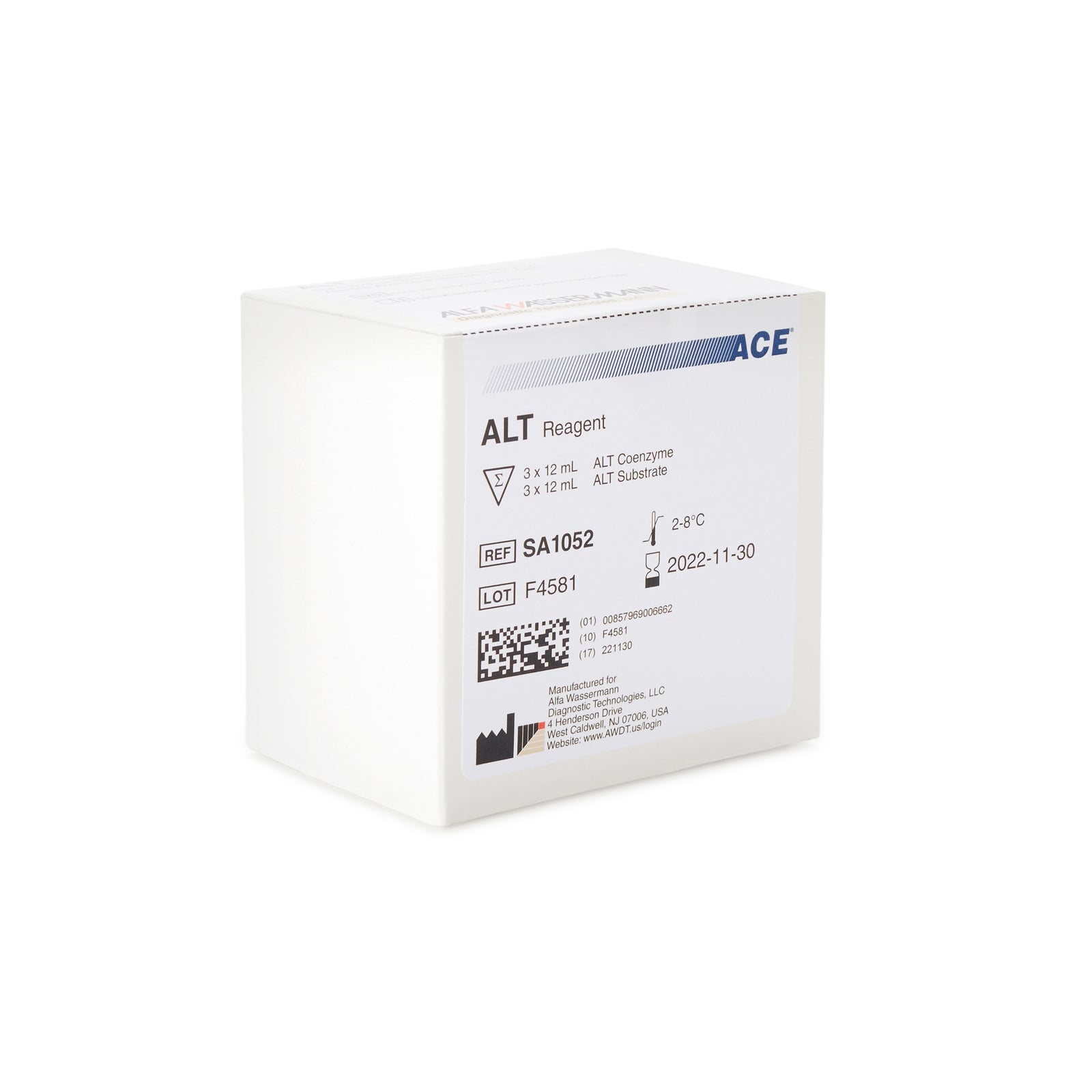 Alfa Wassermann ALT Reagent for ACE Axcel/Alera Systems, 450 Tests