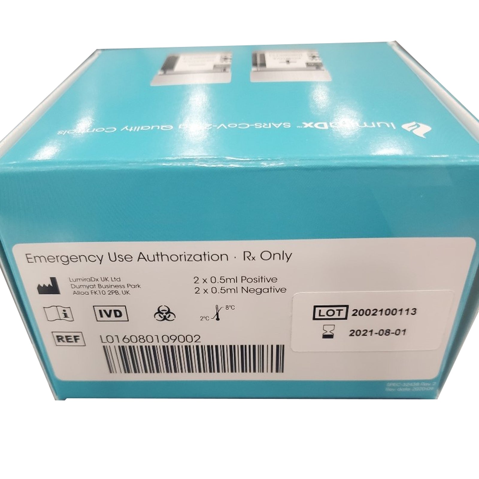 LumiraDx SARS-CoV-2 Antigen Control Set 4 x 0.5 mL