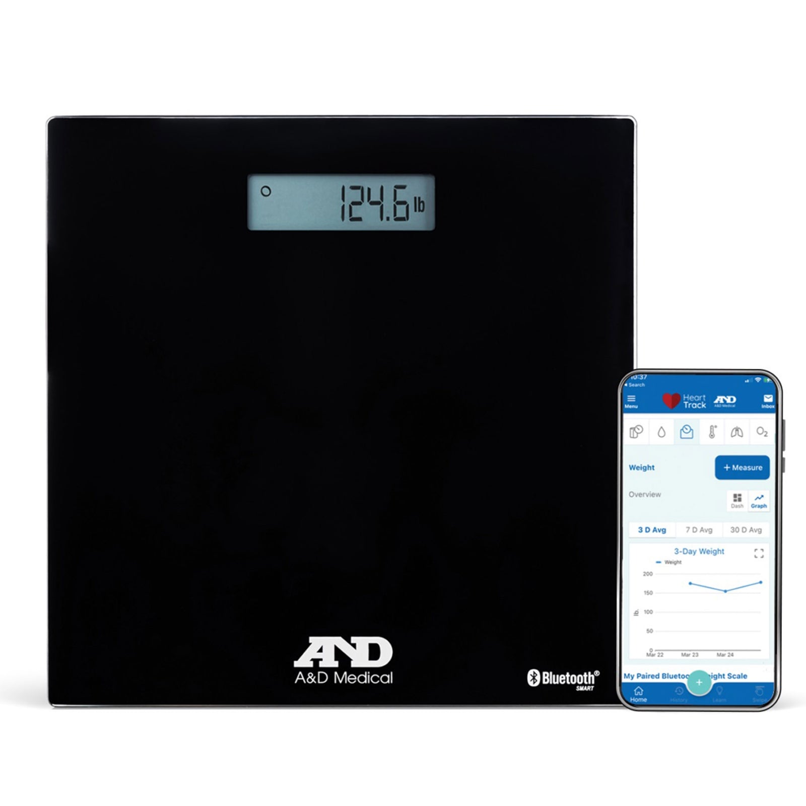 A&D Medical Digital Floor Scale 200 kg Capacity
