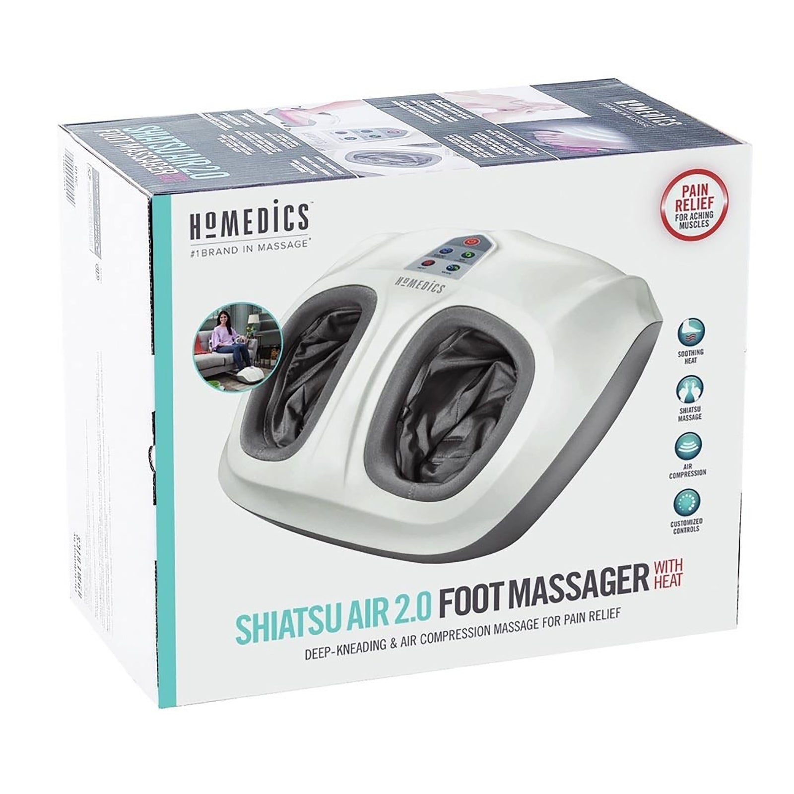 HoMedics Shiatsu Air 2.0 Foot Massager