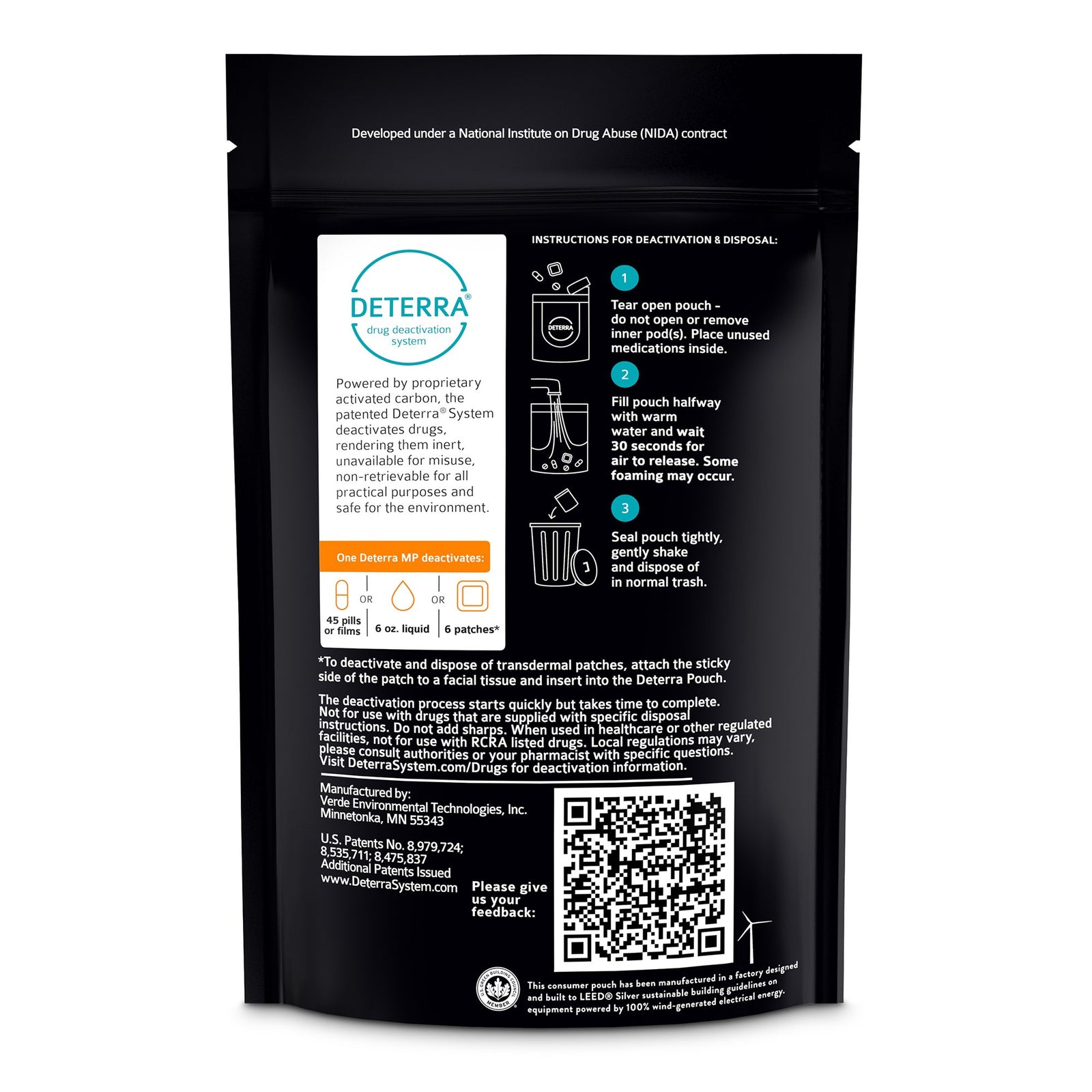 Deterra® Drug Disposal Pouch