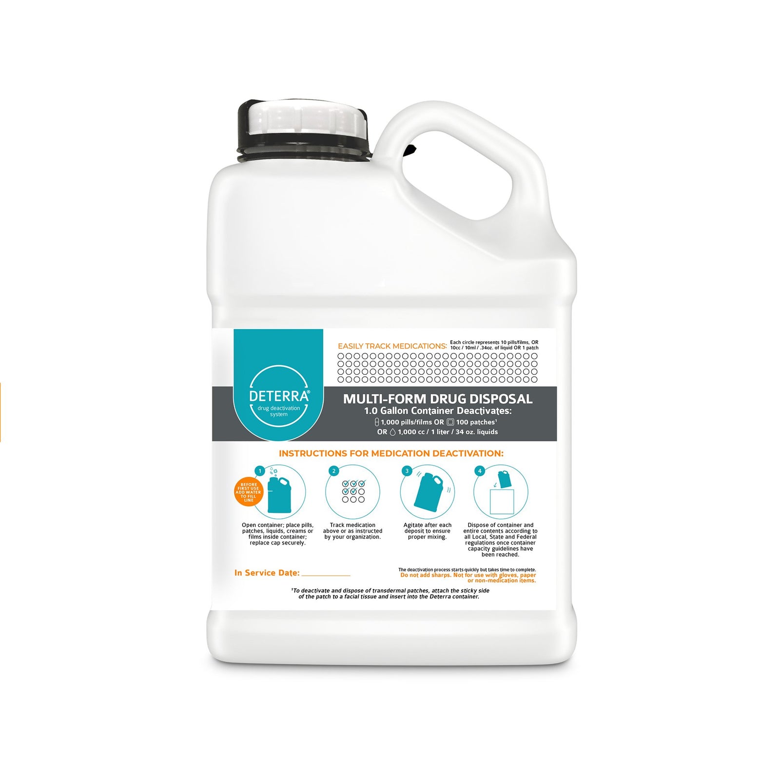 Deterra Drug Disposal Container, 1 Gallon