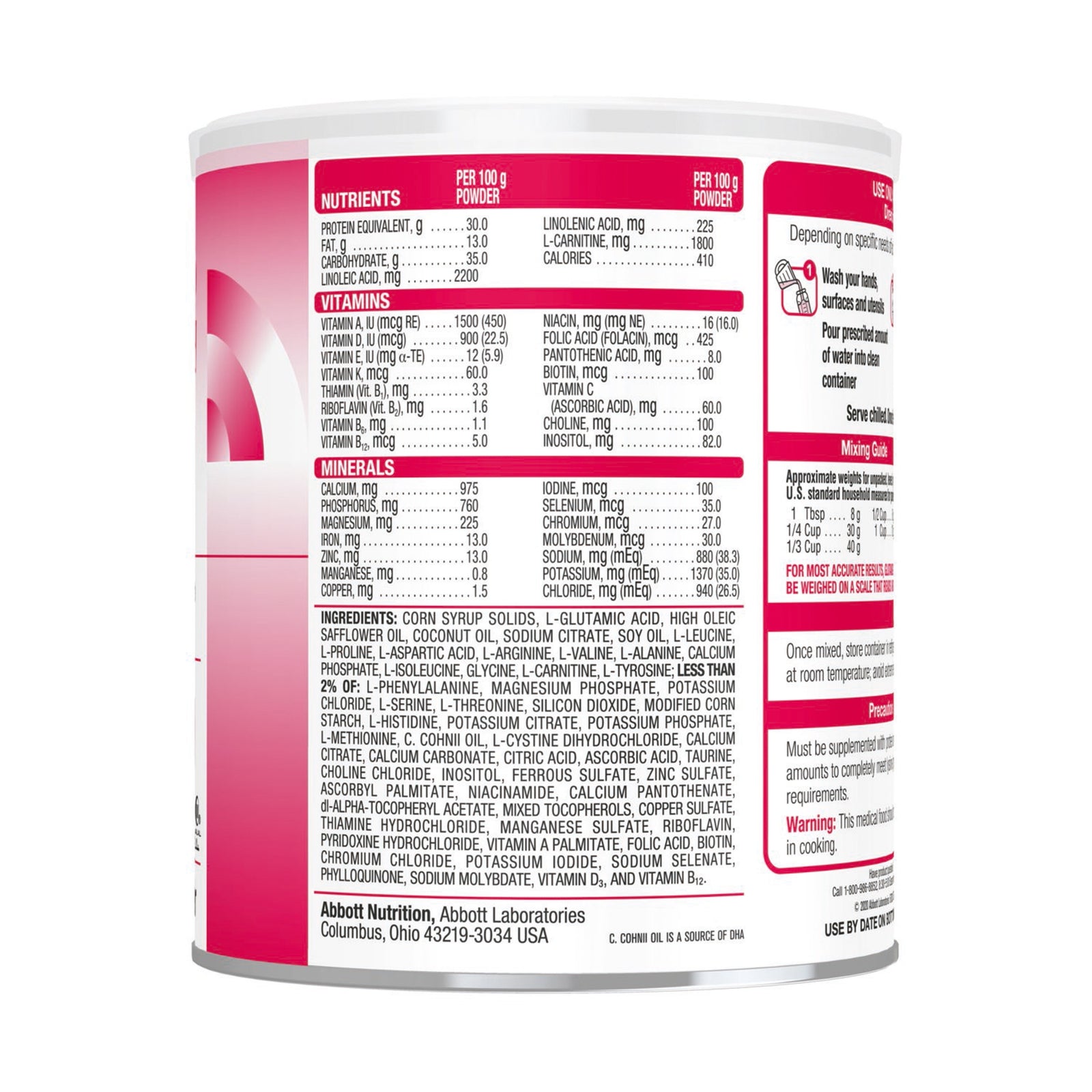 Abbott Nutrition Glutarex-2 Oral Supplement, Unflavored, 14.1 oz