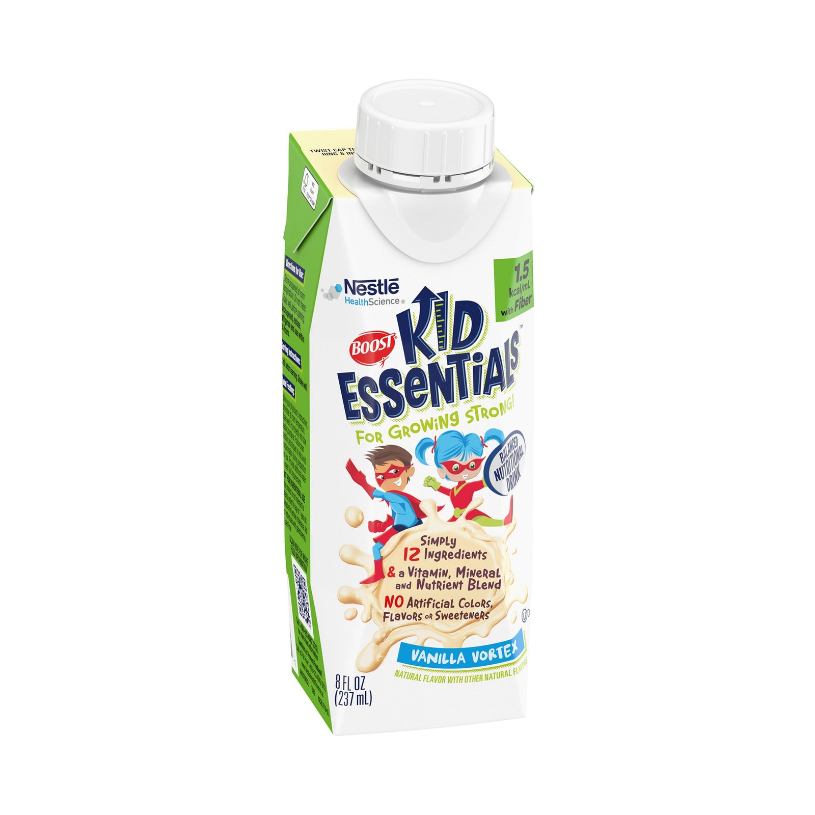 Boost Kid Essentials 1.5 with Fiber Pediatric Oral Supplement Vanilla Vortex 8 oz
