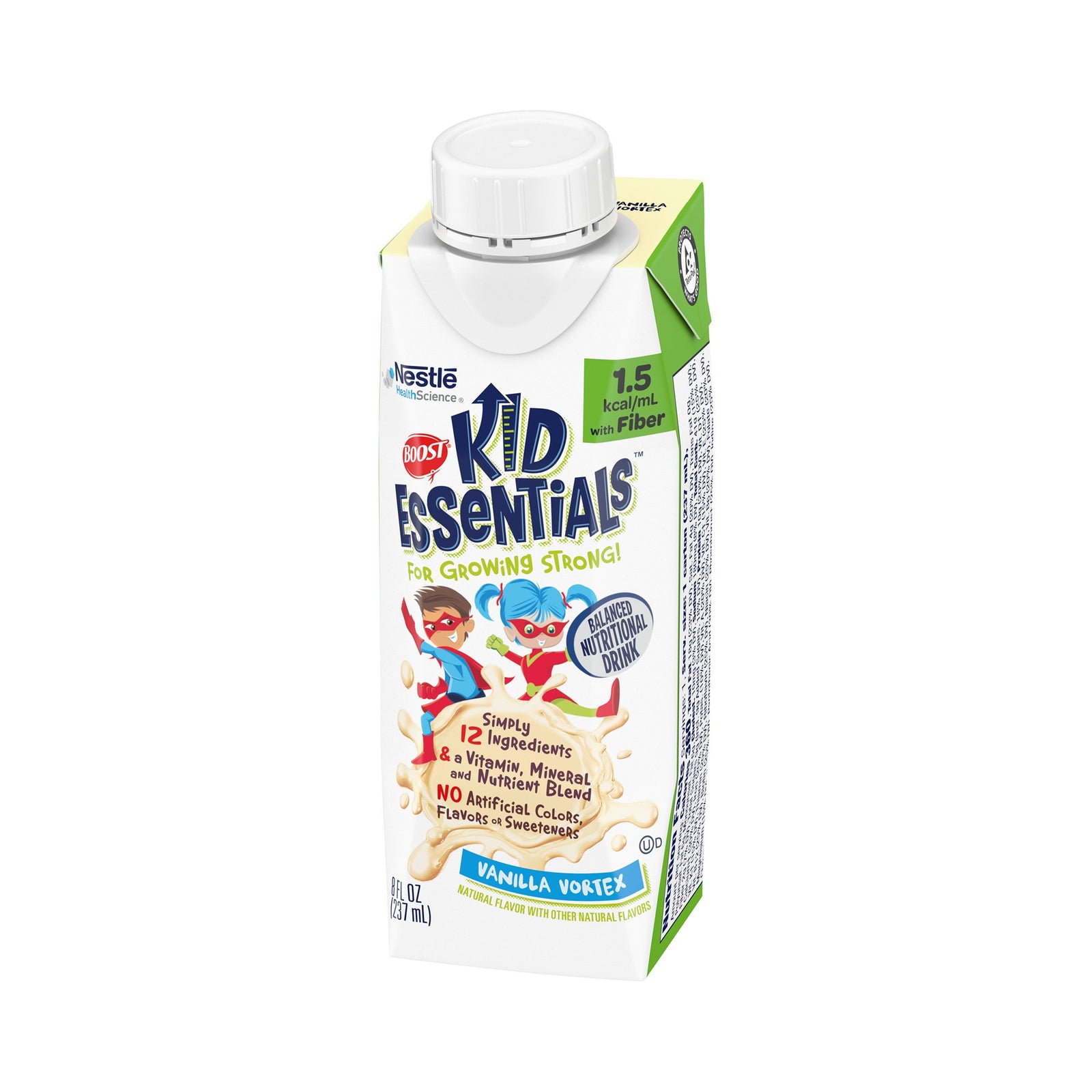 Boost Kid Essentials 1.5 with Fiber Pediatric Oral Supplement Vanilla Vortex 8 oz