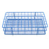 Blue HDPE Coated Wire Test Tube Rack - 72 Place for 13-16mm Tubes