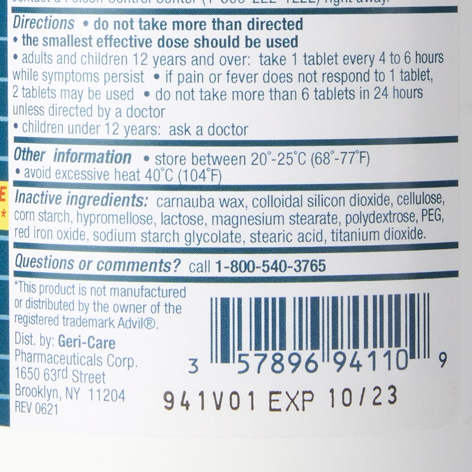 Geri-Care Ibuprofen 200 mg Tablets