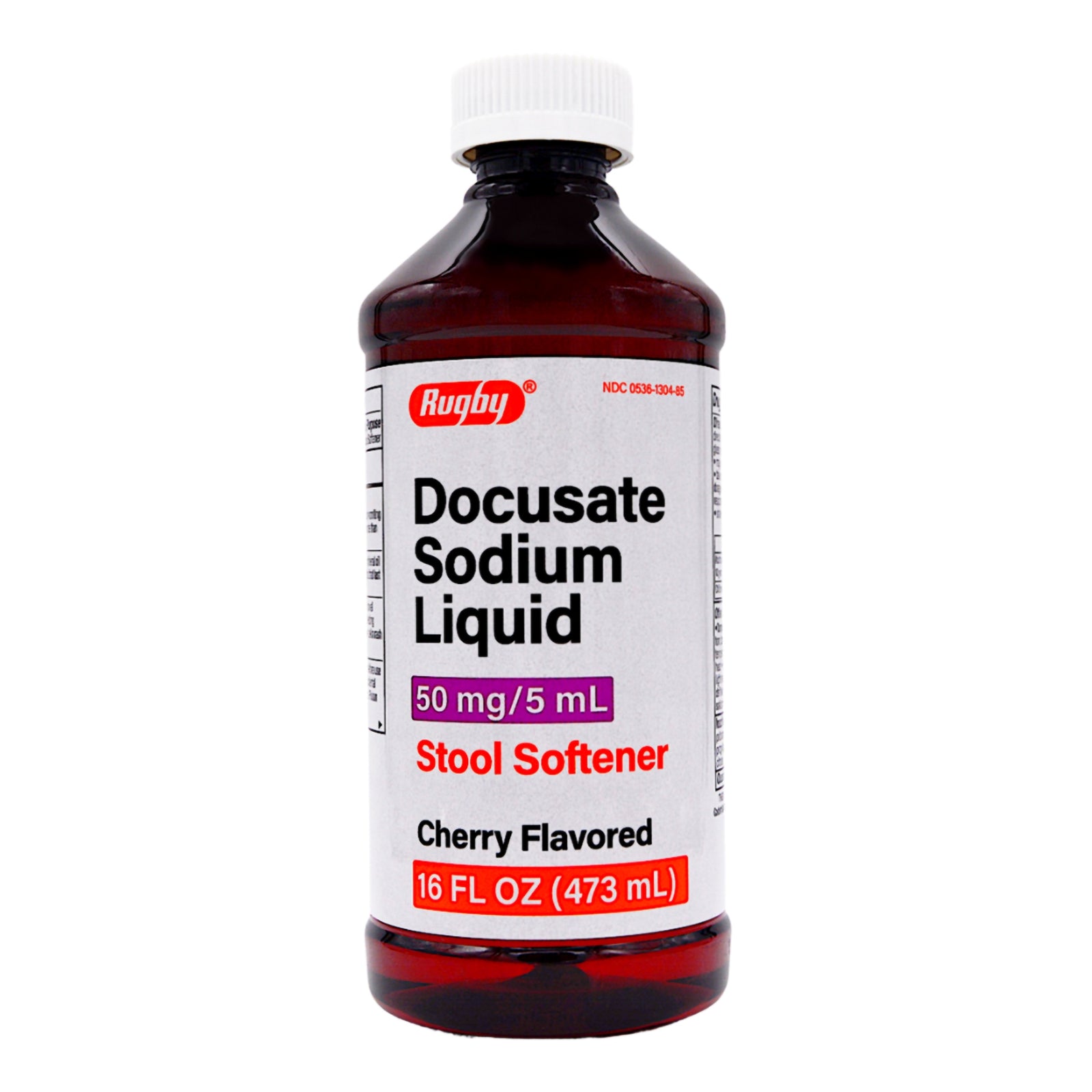 Docusate Sodium Stool Softener Cherry Liquid 16 oz