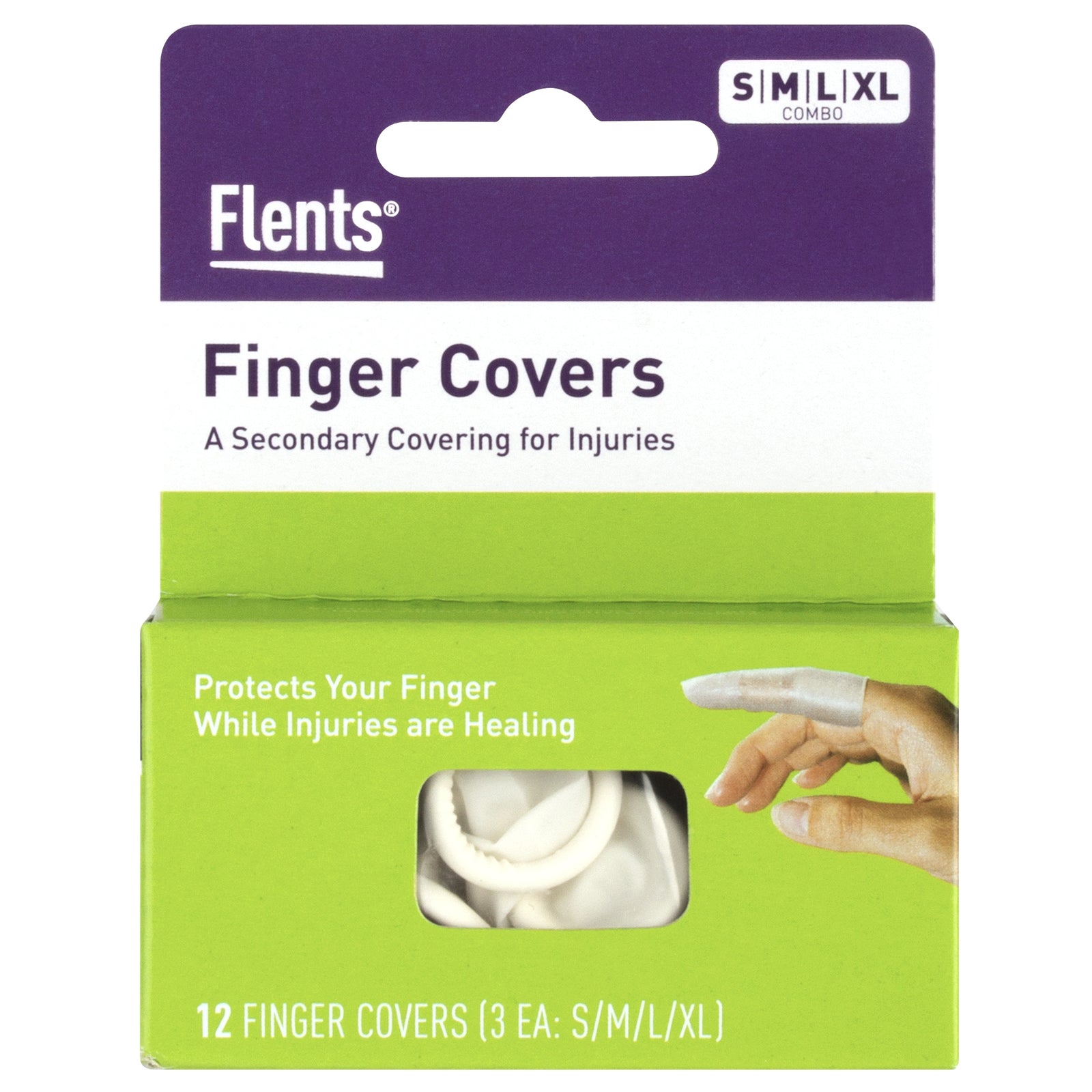 Flents™ Finger Cots Assorted Sizes Powder Free Latex