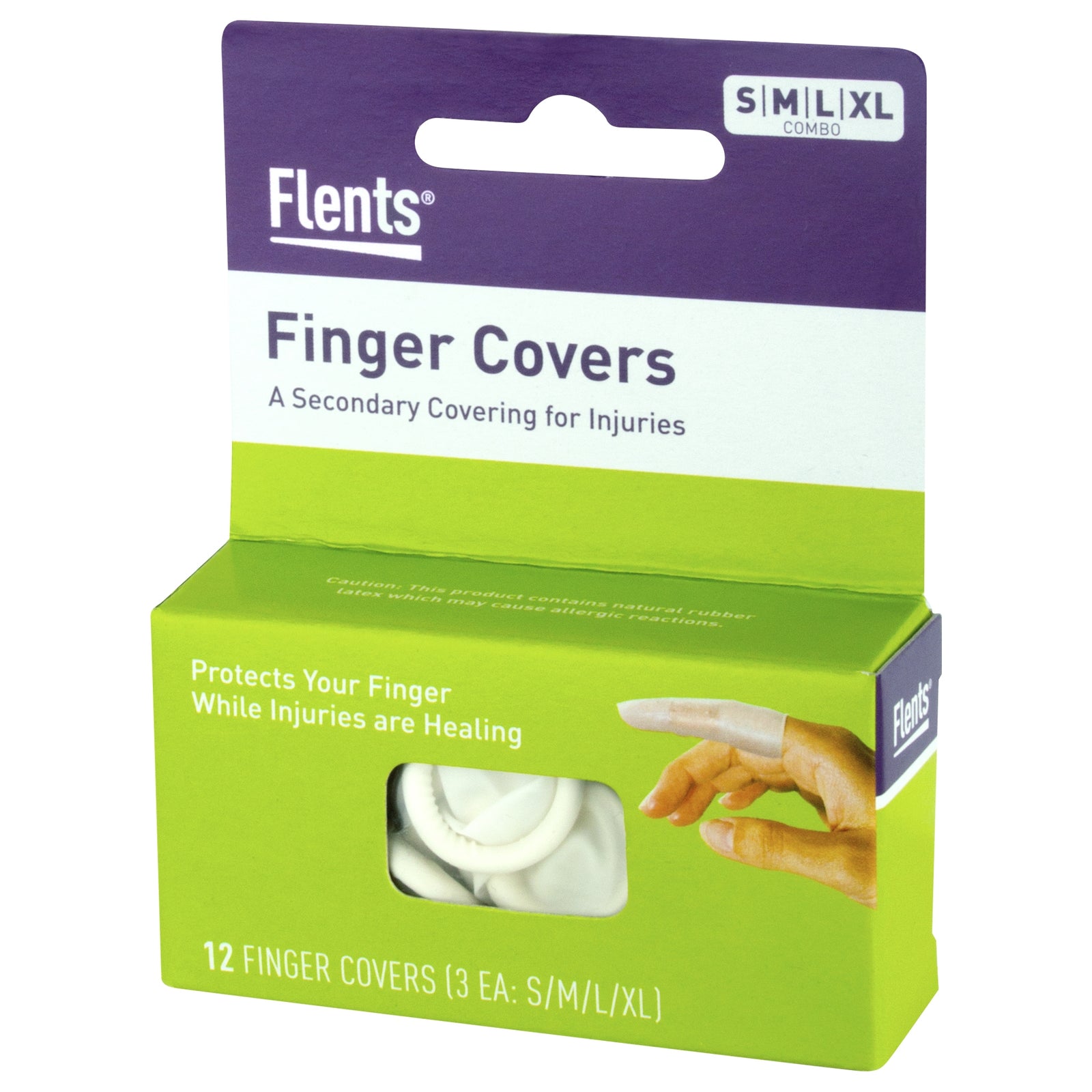 Flents™ Finger Cots Assorted Sizes Powder Free Latex