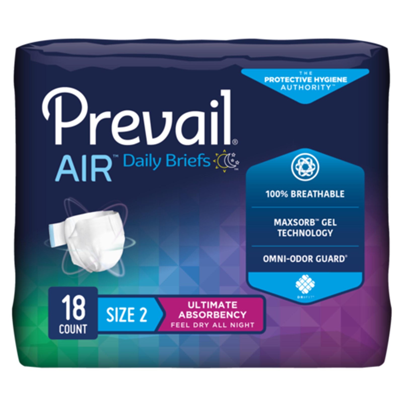 Prevail Air Plus Unisex Adult Incontinence Brief