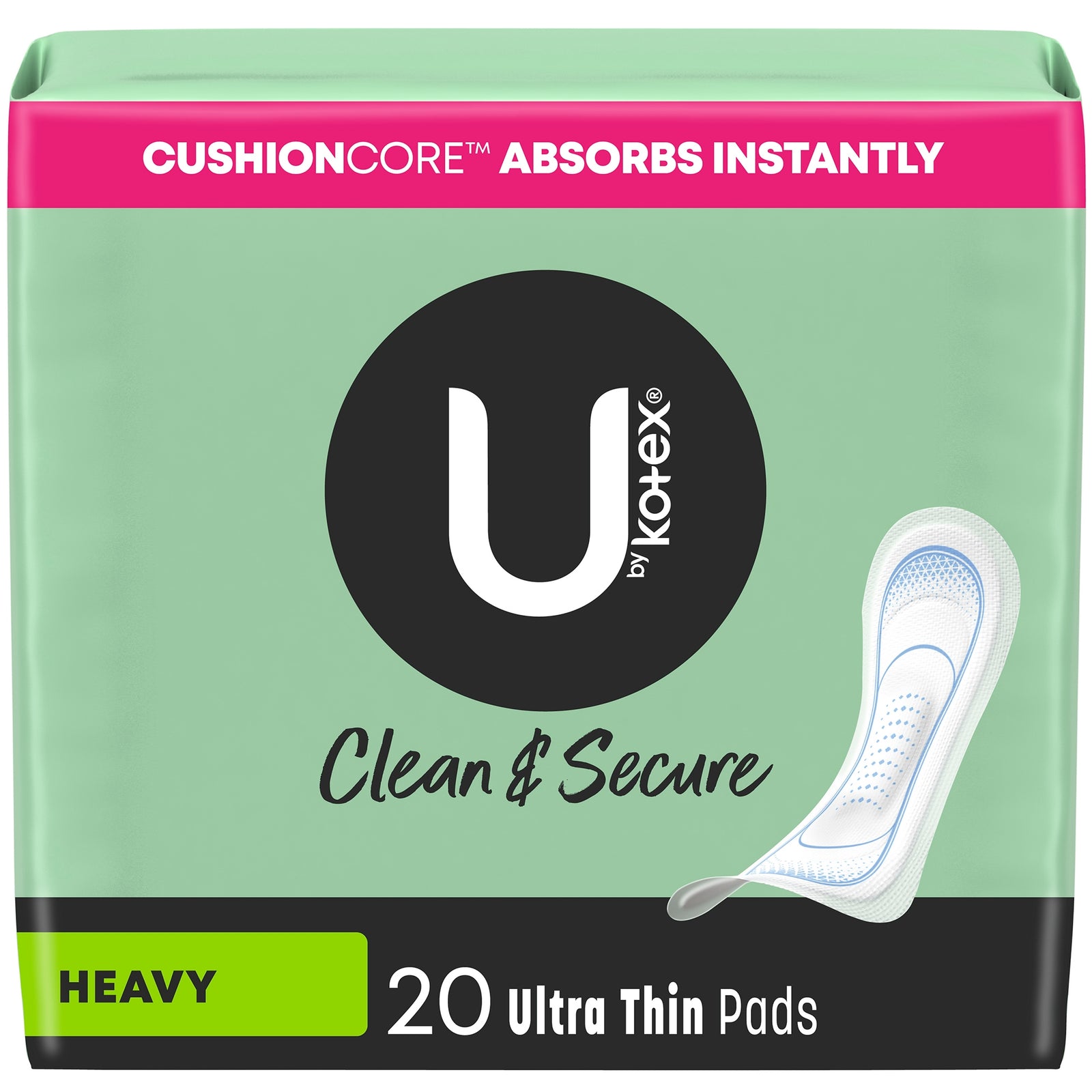 U by Kotex Premium Ultra Thin Heavy Pads