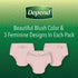 Depend Maximum Absorbency Female Incontinence Underwear Blush Small