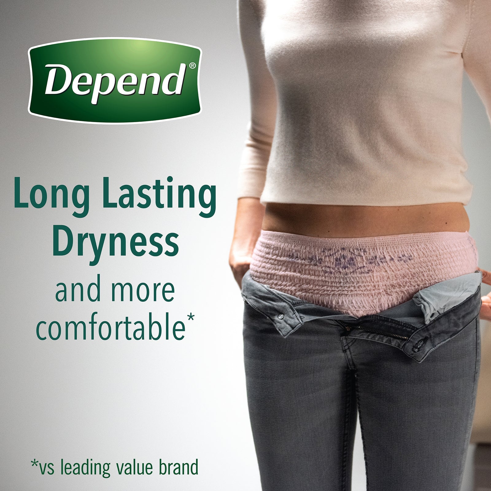 Depend Maximum Absorbency Female Incontinence Underwear Blush Small