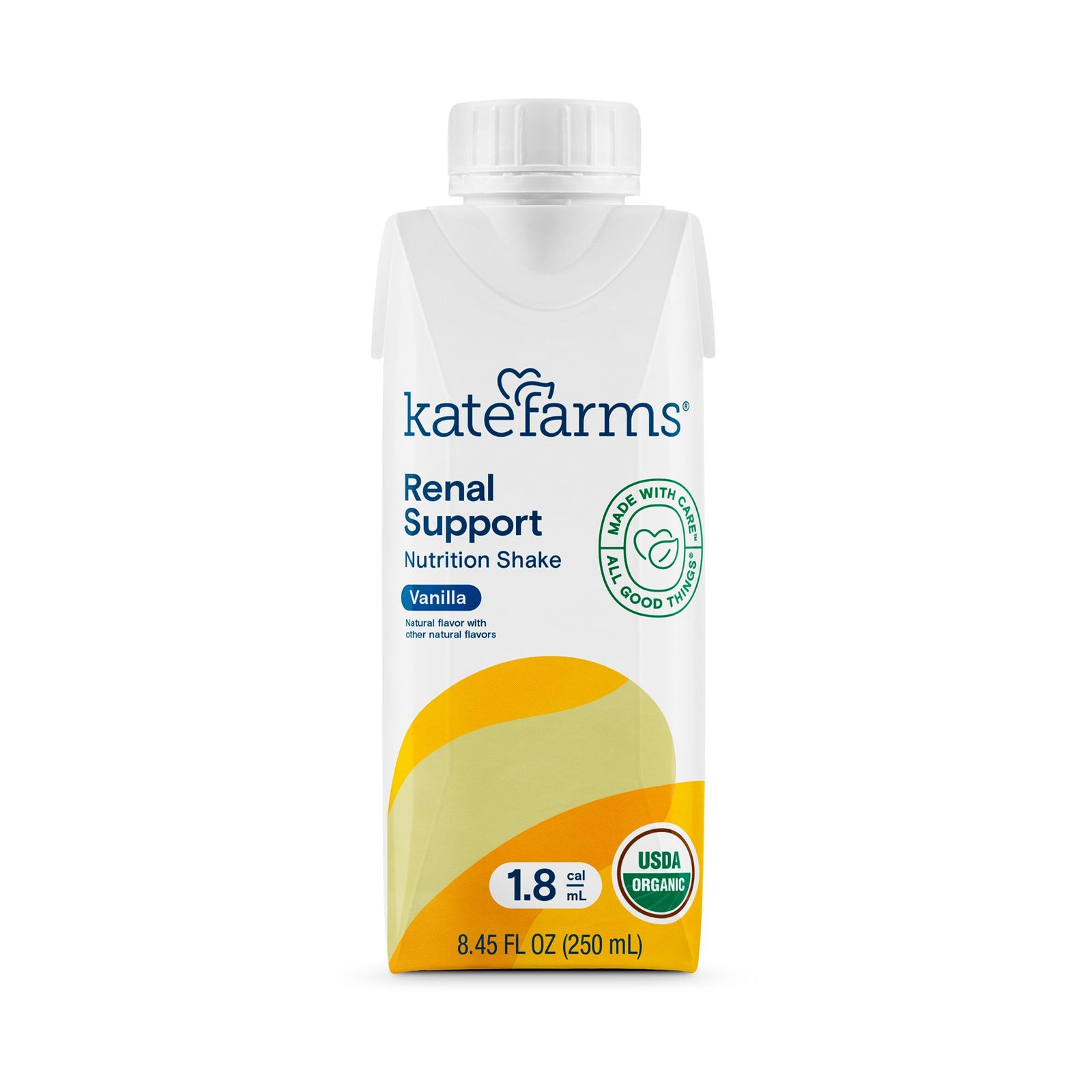 Kate Farms Renal Support 1.8 Vanilla Flavor Liquid Supplement 8.45 oz