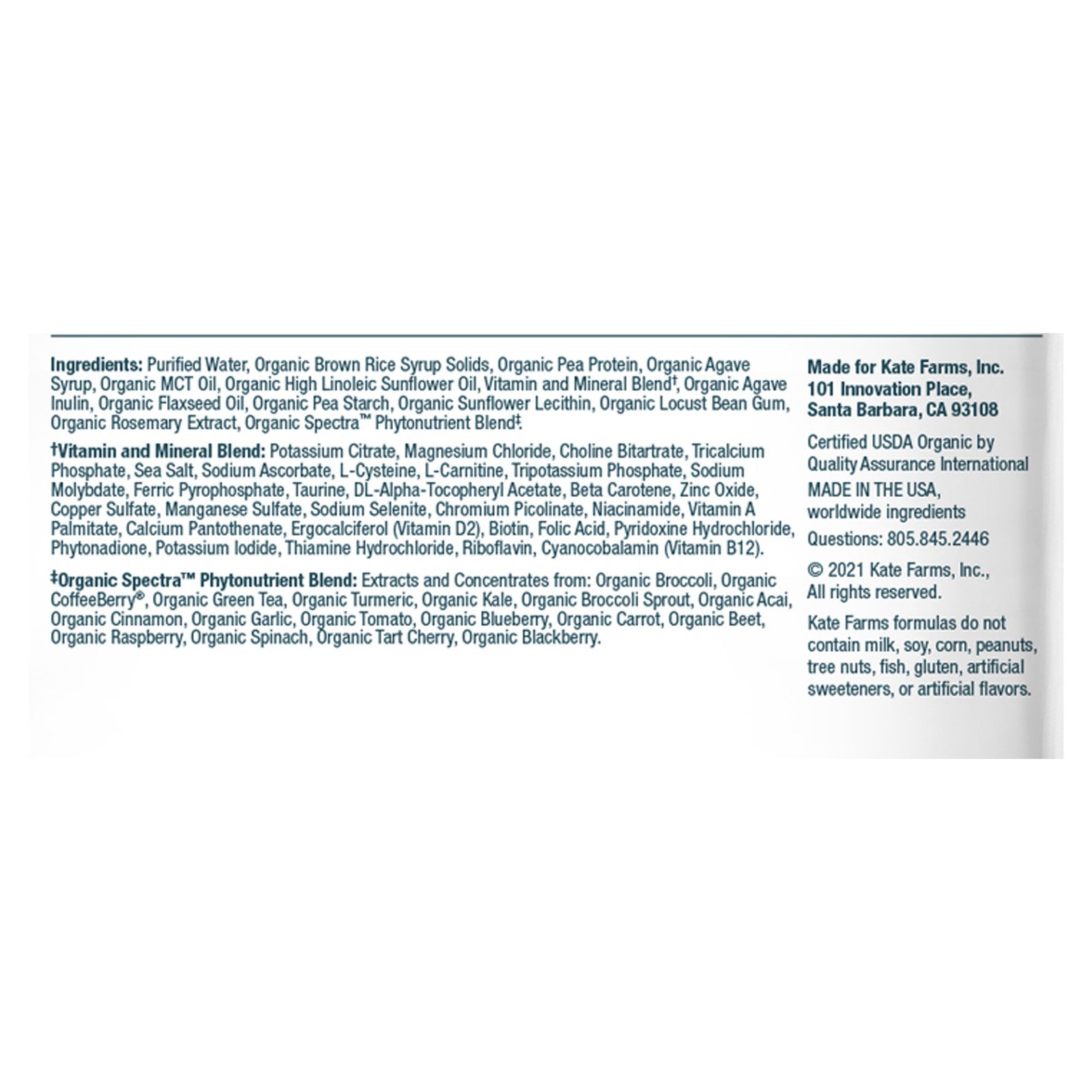 Kate Farms Standard 1.4 Nutritional Supplement