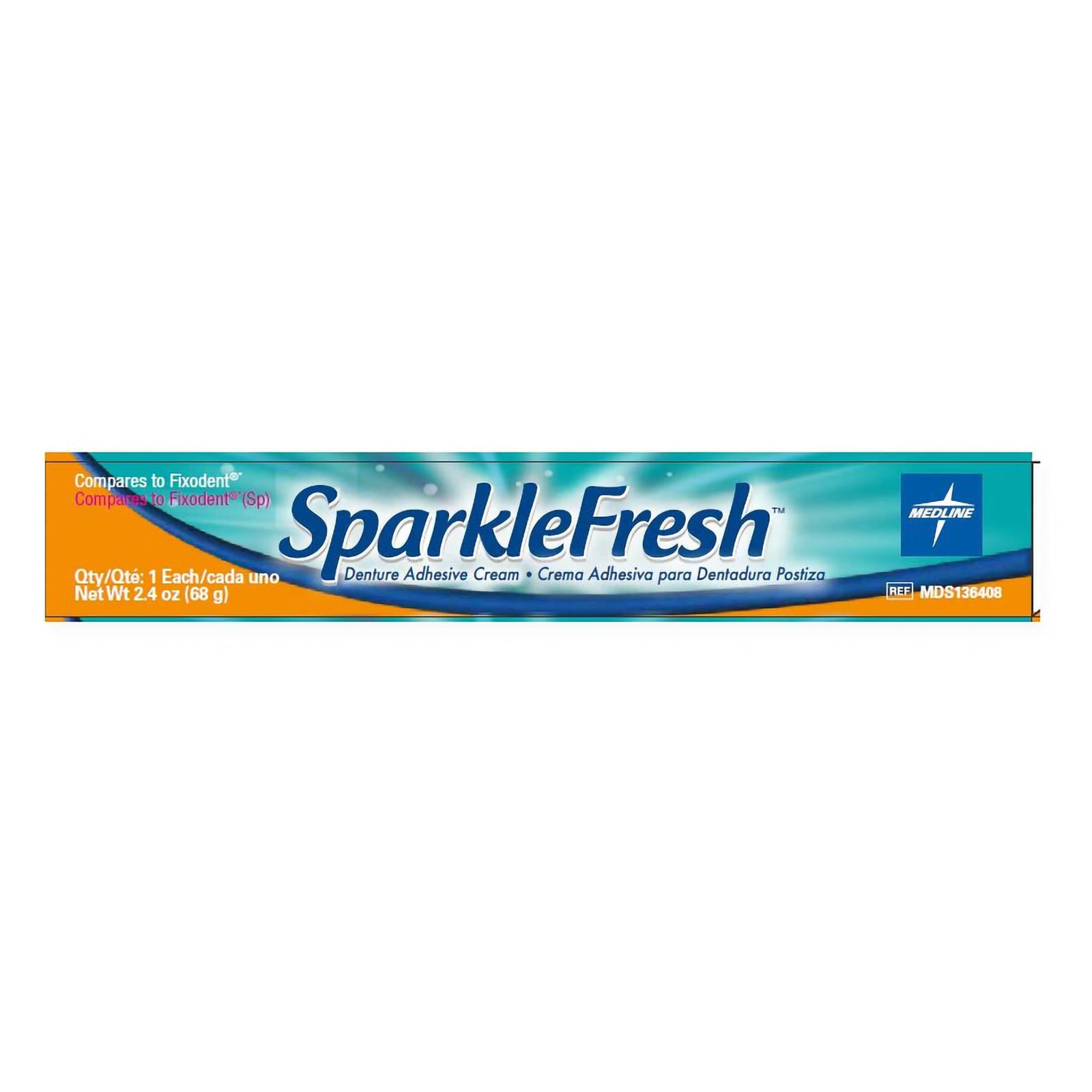 Denture Adhesive SparkleFresh Cream 2.4 oz