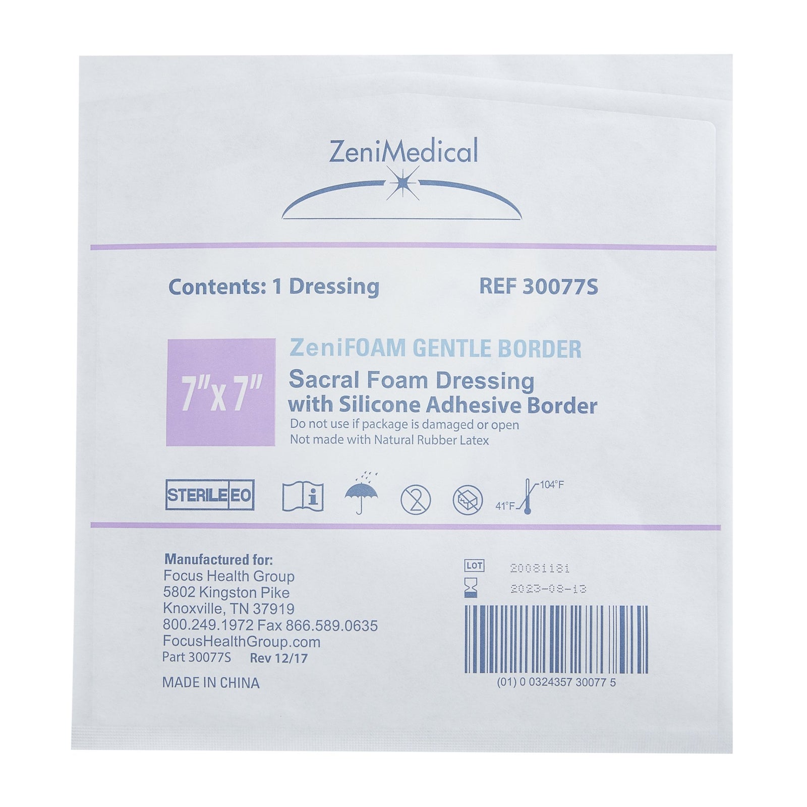 Zenifoam Foam Dressing