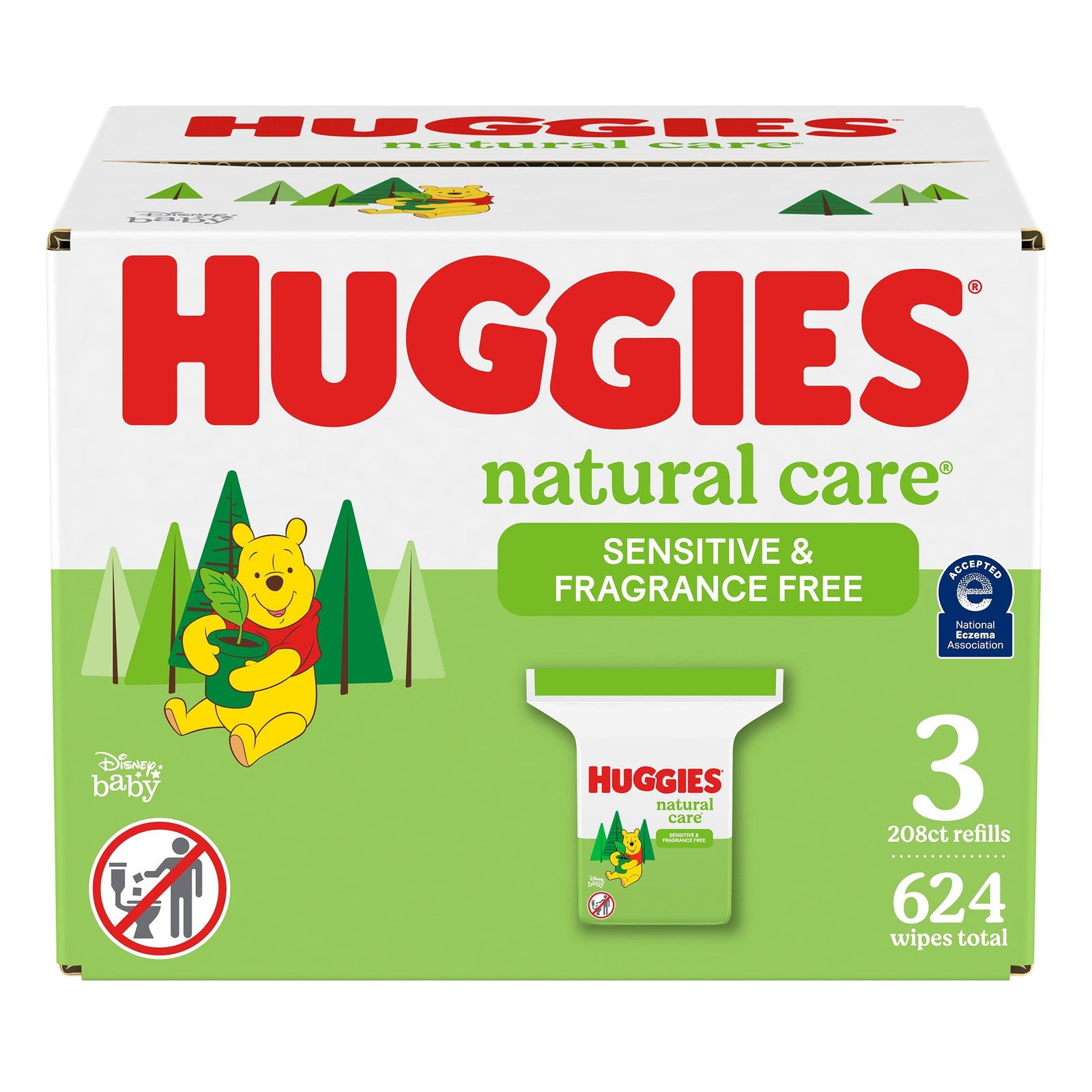Huggies Natural Care Baby Wipes Unscented