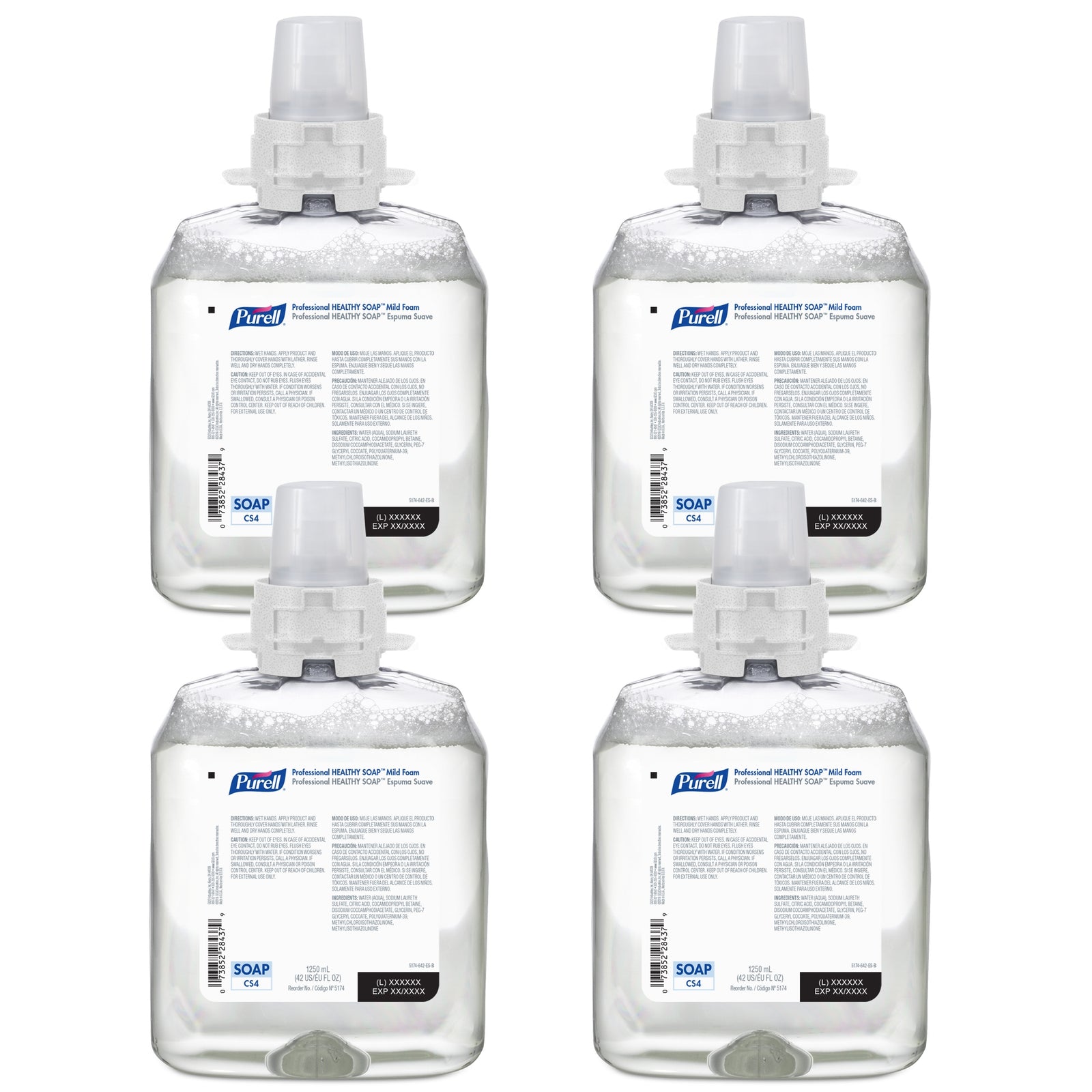 Purell® Healthy Soap® Foaming 1,200 mL Dispenser Refill Bottle Unscented