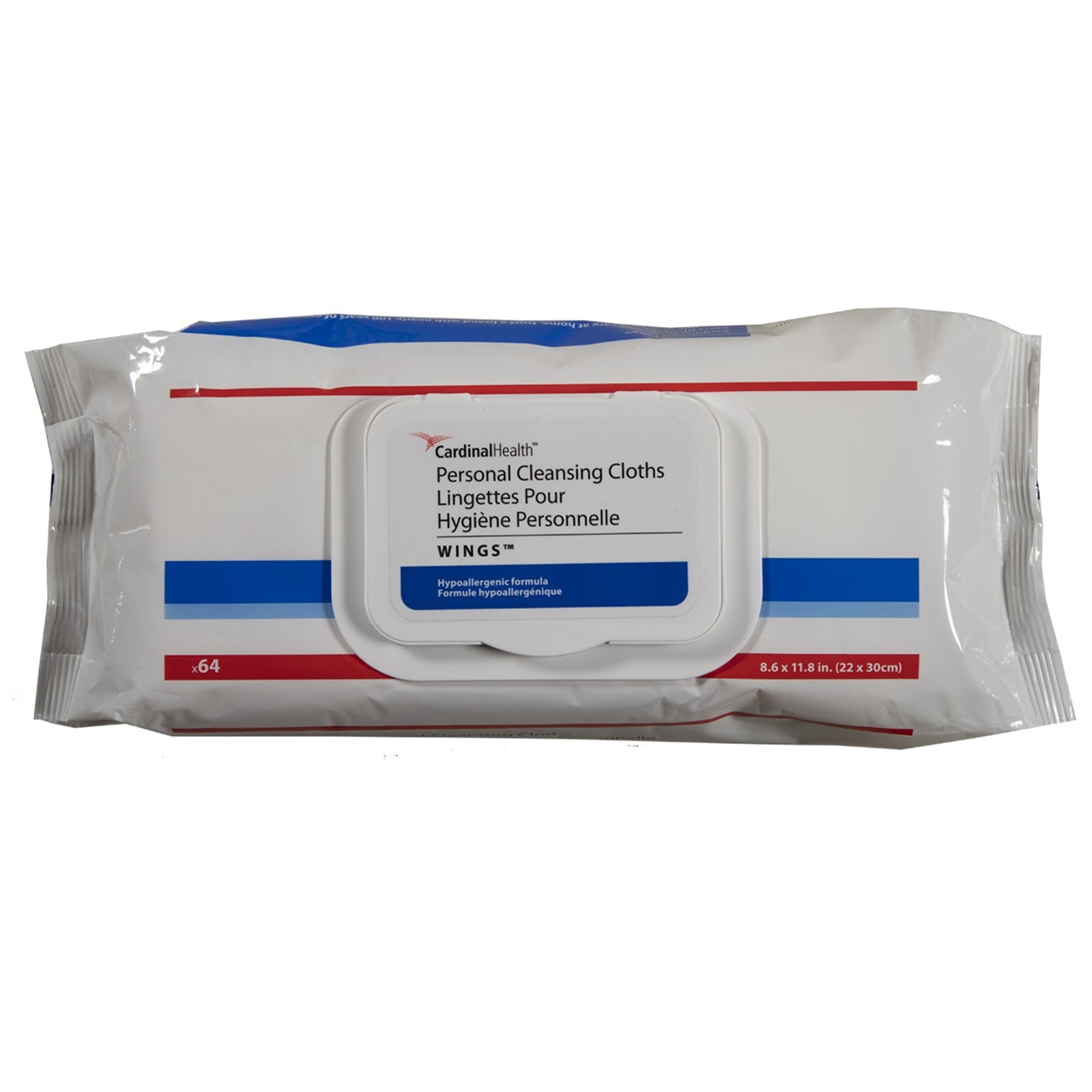 Cardinal Health Wings Rinse-Free Personal Wipe