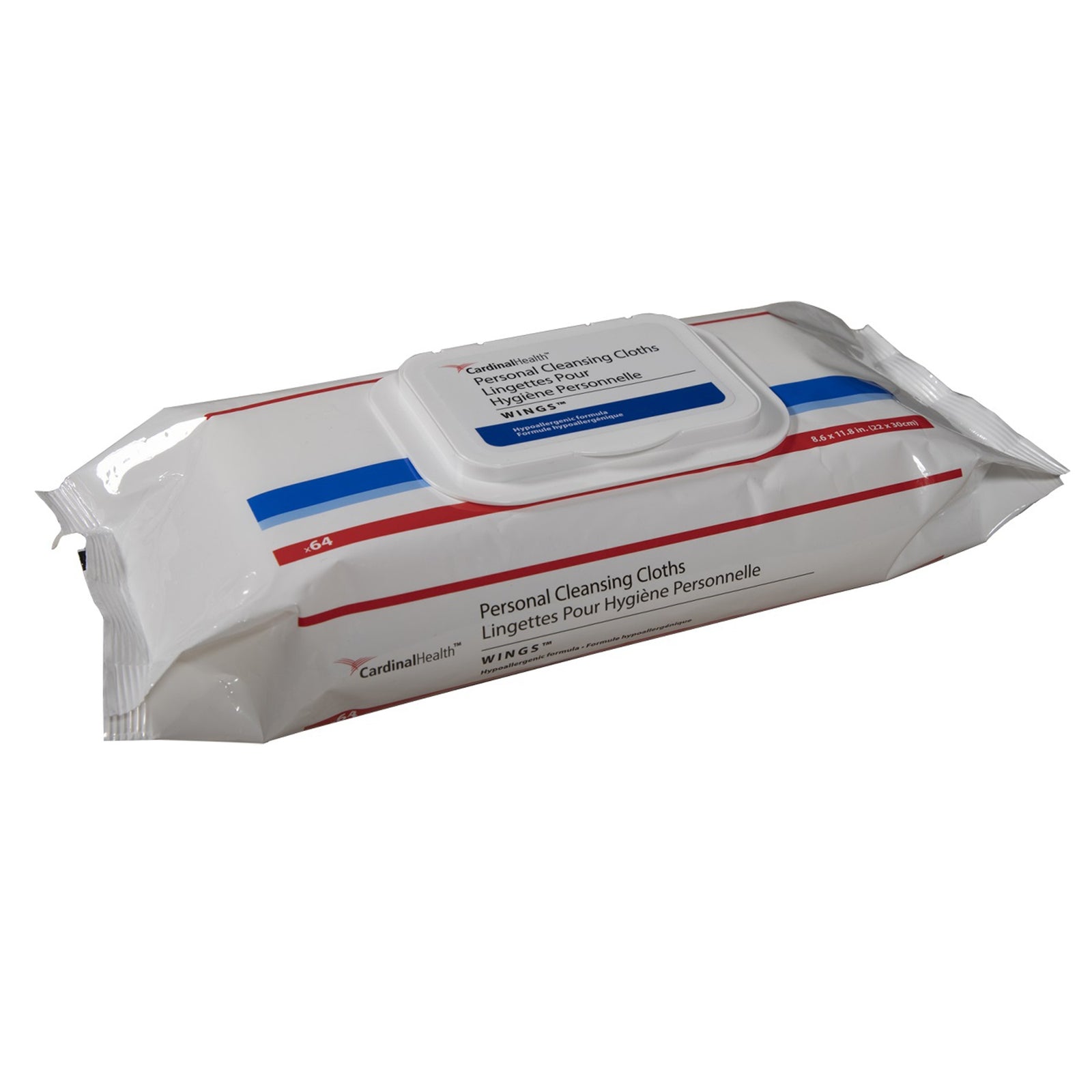 Cardinal Health Wings Rinse-Free Personal Wipe