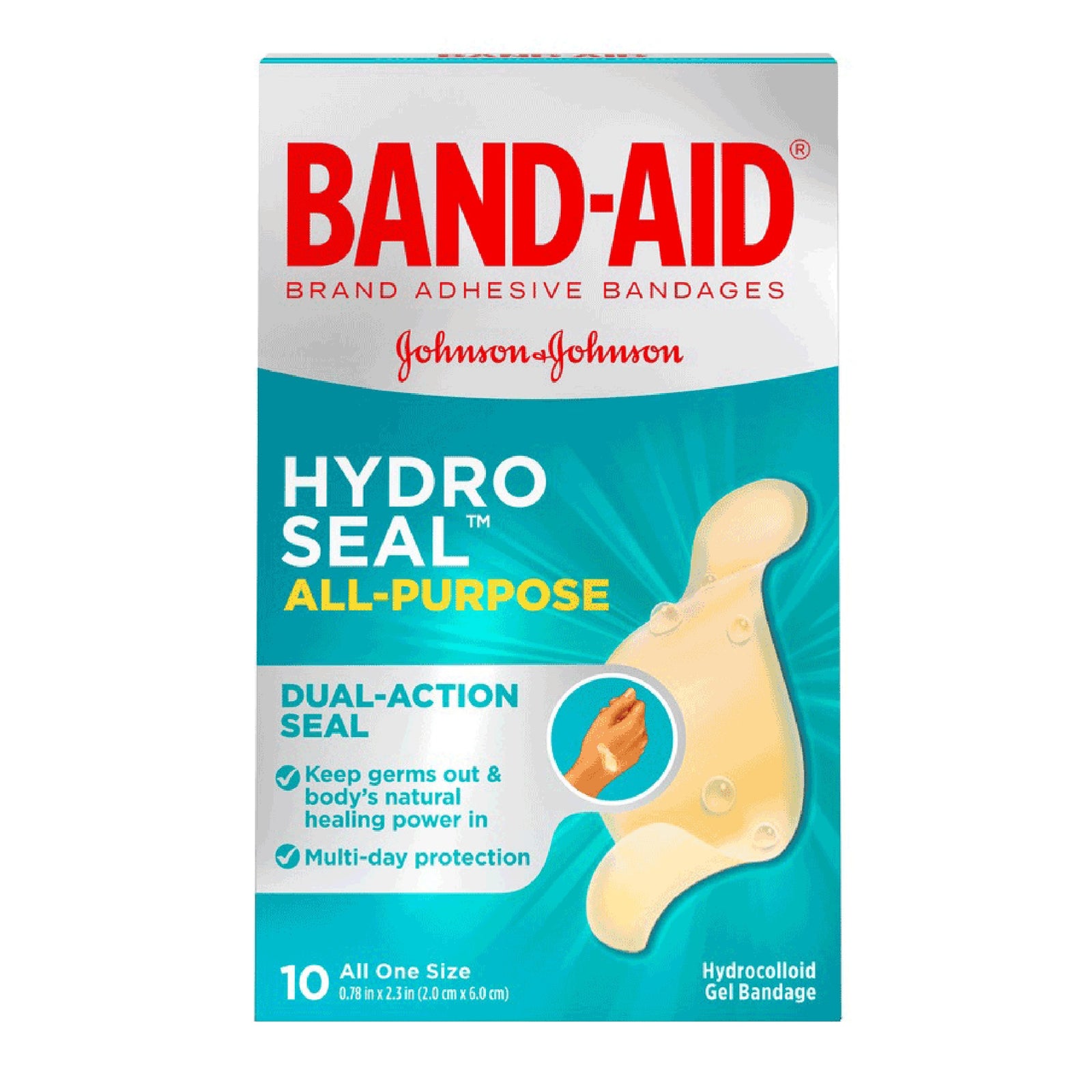 Band-Aid Hydro Seal Hydrocolloid Gel Waterproof Bandages