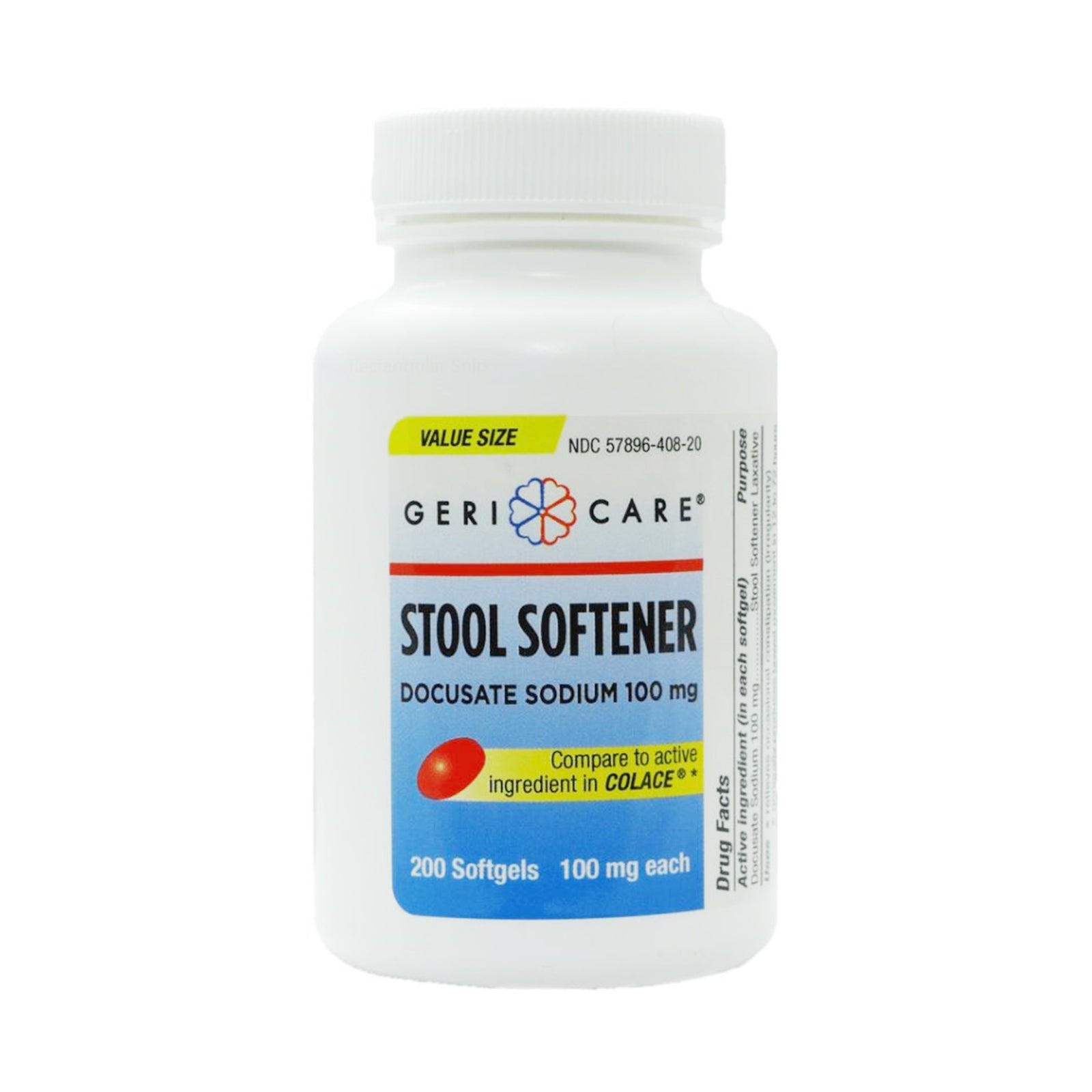Geri-Care Stool Softener Softgels 100 mg Docusate Sodium