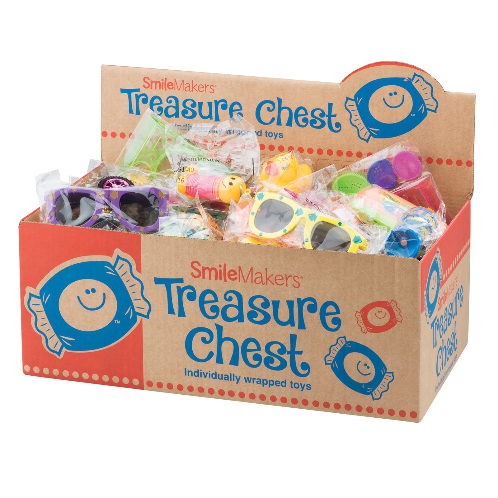 SmileMakers Good Clean Fun Treasure Chest Toy Box - Pack of 200