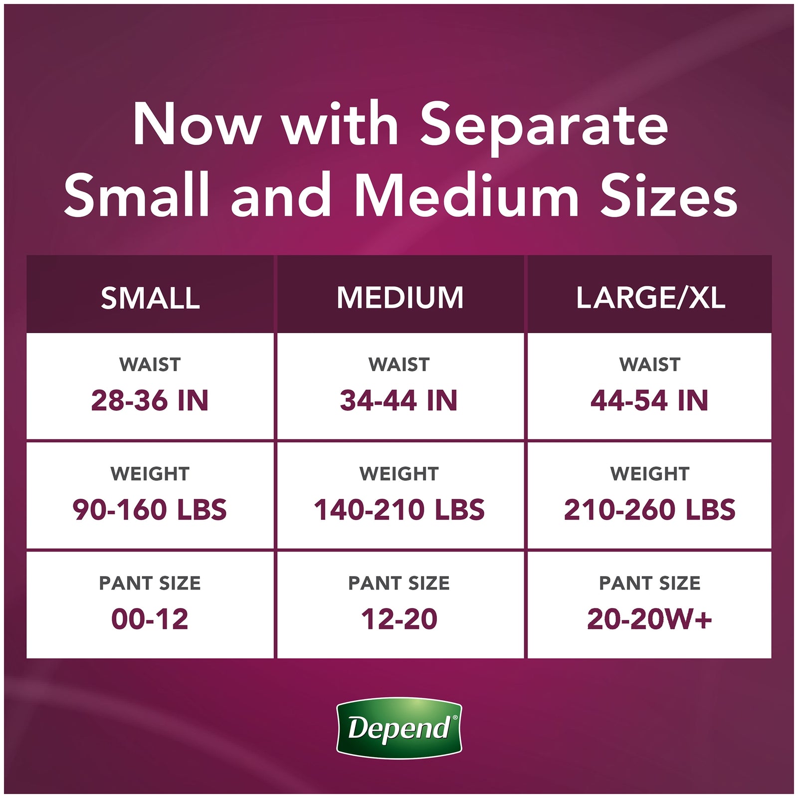Depend Silhouette Women's Absorbent Underwear