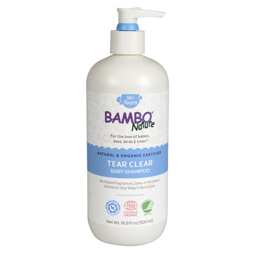 Bambo Nature Tear Clear Baby Shampoo 16.9 oz Pump Bottle