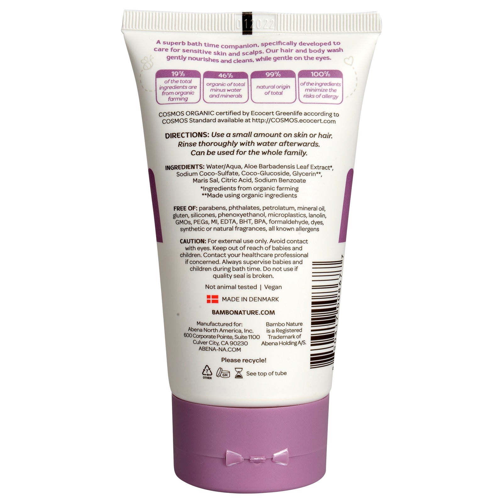 Bambo Nature Bath Buddy Shampoo and Body Wash 5 oz Tube