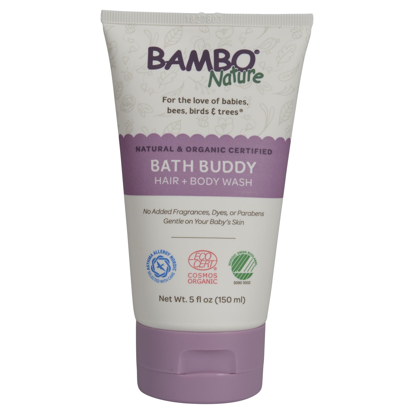 Bambo Nature Bath Buddy Shampoo and Body Wash 5 oz Tube