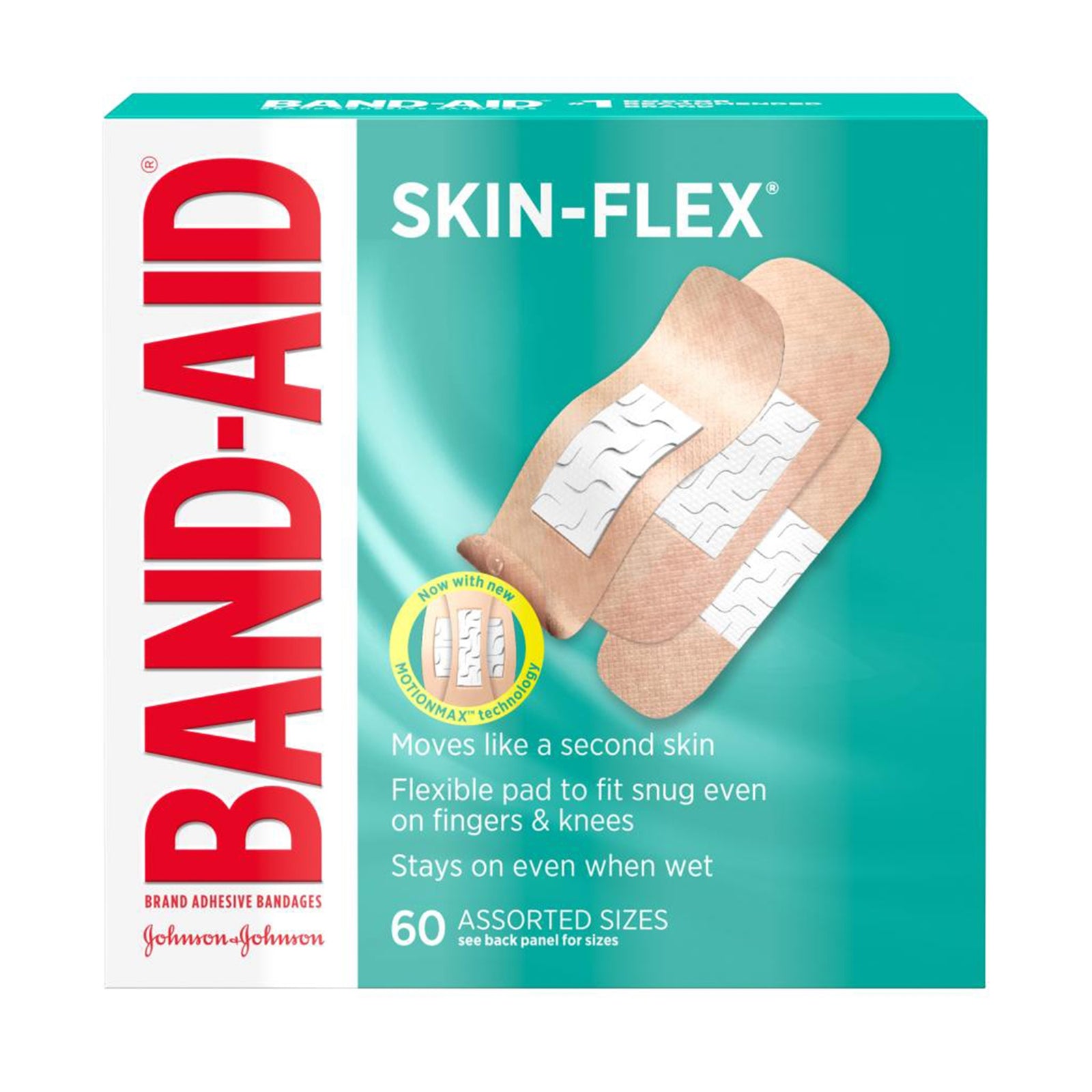 Band-Aid® Skin-Flex® Plastic Tan Adhesive Strip Bandages - Assorted Sizes