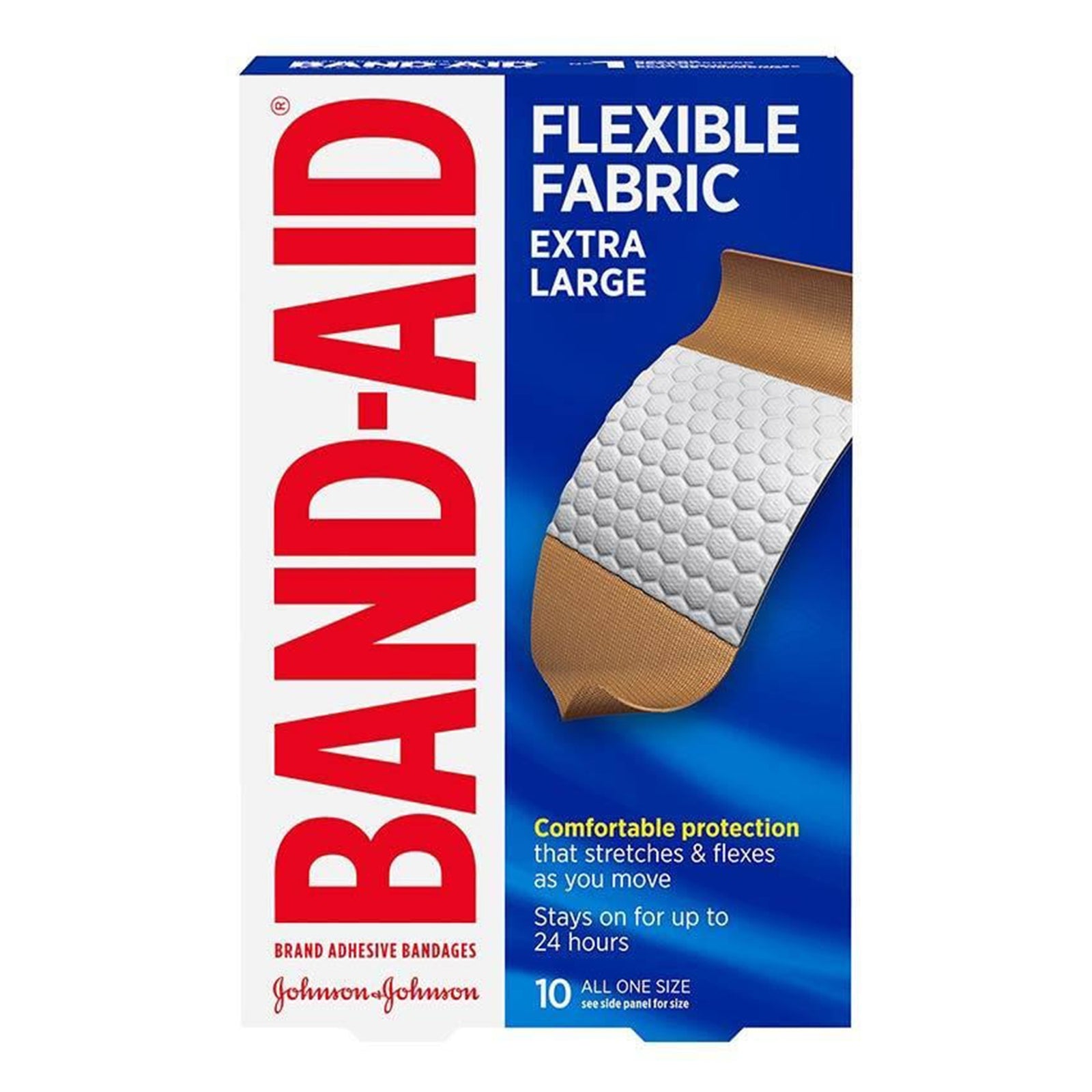 Band-Aid® Flexible Fabric Adhesive Strip Tan 10-3/4 x 4 Inch