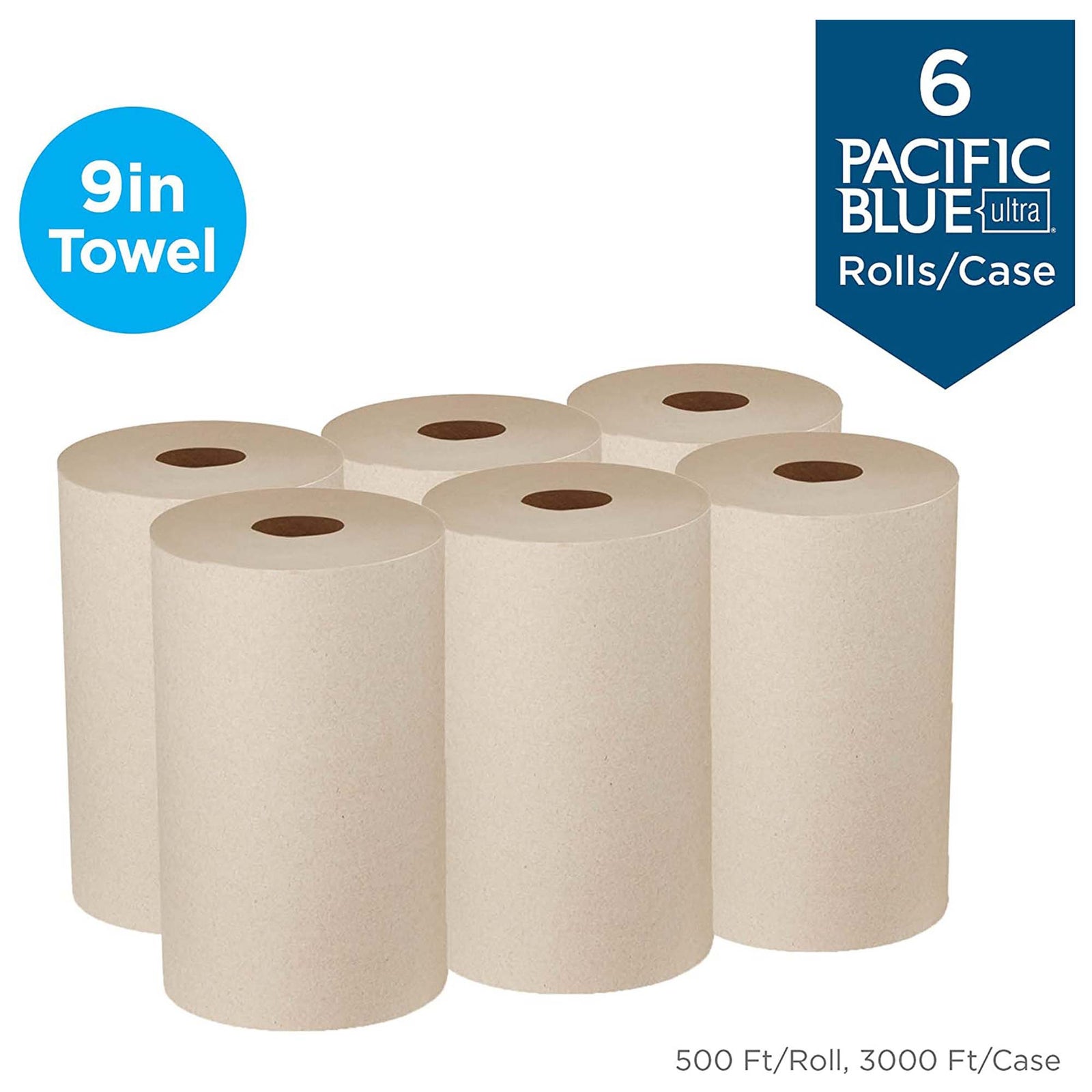 Pacific Blue Ultra™ Brown Paper Towel Roll 6 x 9 Inch