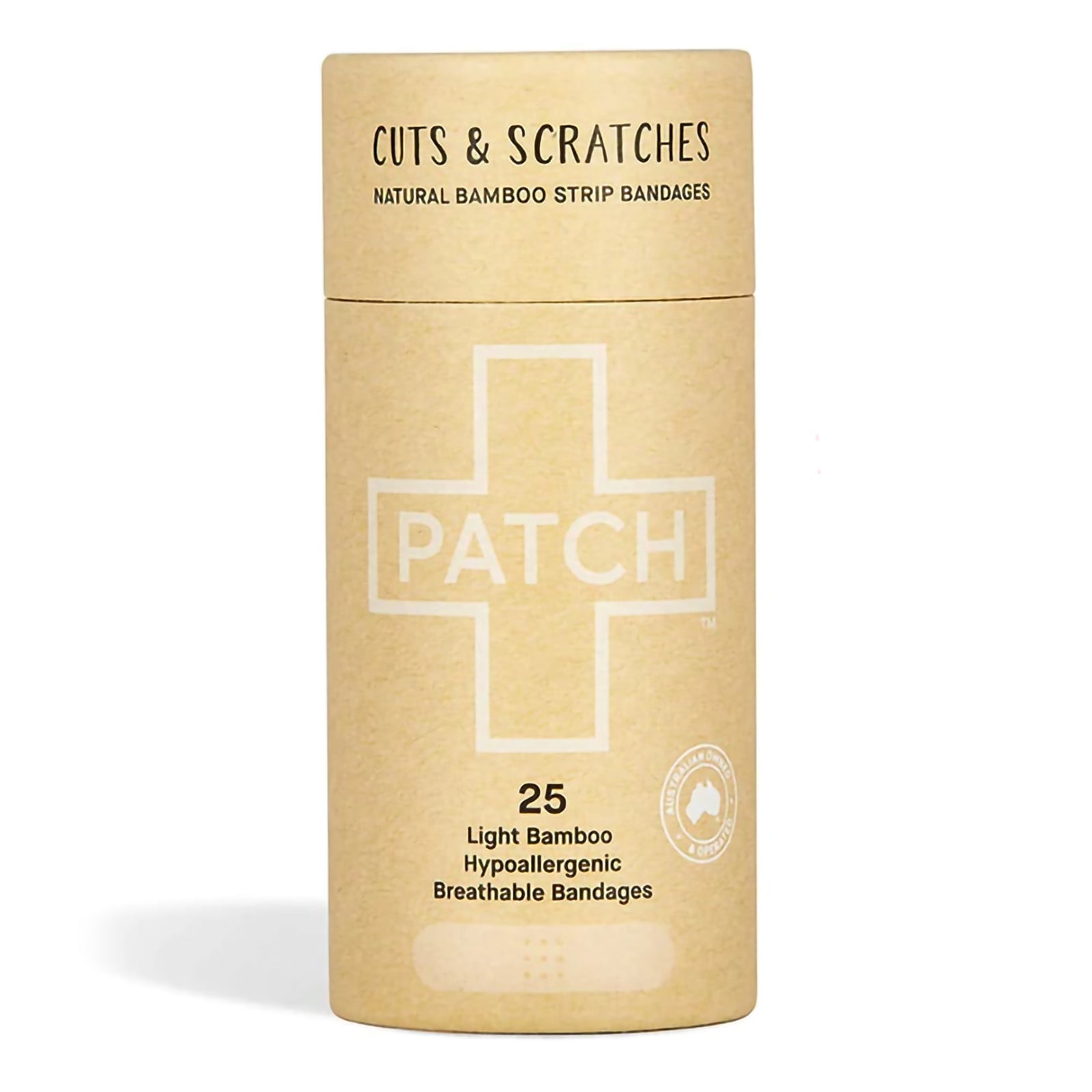 Adhesive Strip Patch Bamboo Tan 3/4 x 3 Inch Sterile