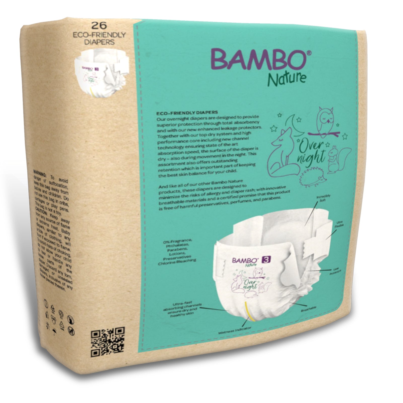 Bambo Nature Overnight Baby Diapers