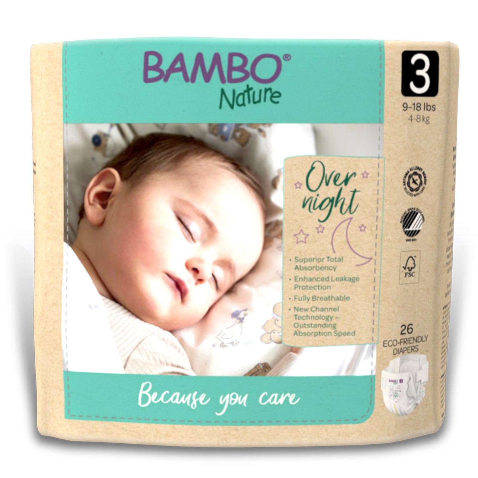 Bambo Nature Overnight Baby Diapers