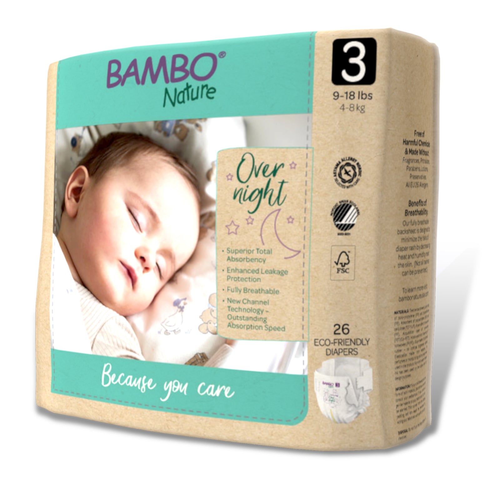 Bambo Nature Overnight Baby Diapers