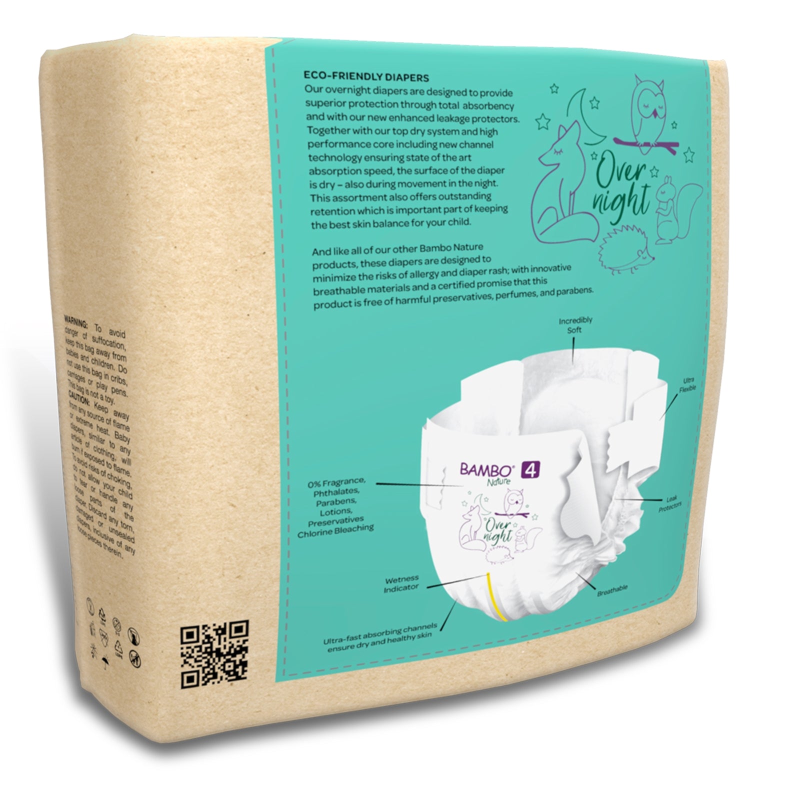 Bambo Nature Overnight Baby Diapers