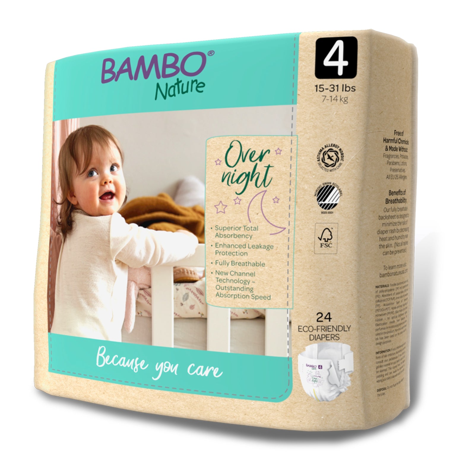 Bambo Nature Overnight Baby Diapers