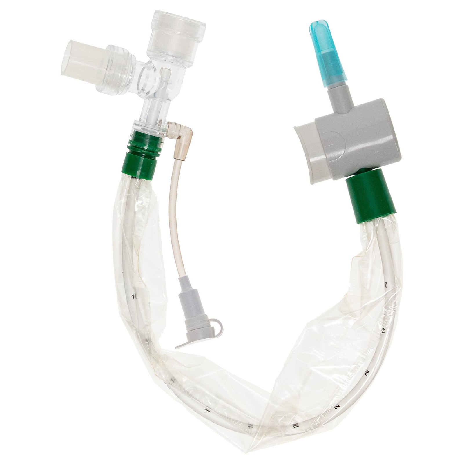 SUN MED GROUP HO Ballard Trach Care Closed Suction Catheter, Tracheostomy, Double Swivel Elbow, 14 Fr